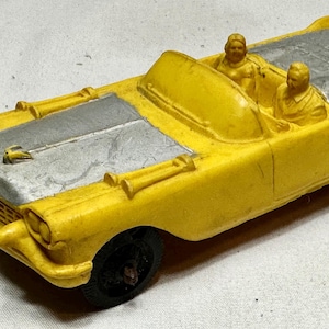 Vintage Yellow Auburn Rubber Toy Car, Auburn Rubber Co 504