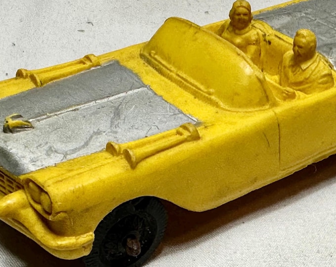 Vintage Yellow Auburn Rubber Toy Car, Auburn Rubber Co 504
