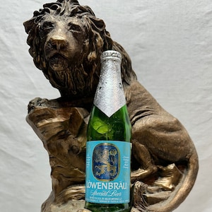 Vintage Lowenbrau Beer Lion Statue Table/Bar Advertising