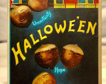 ヴィンテージハロウィーンポストカード、エレン・クラップサドル、シリーズ978、1900年代頃