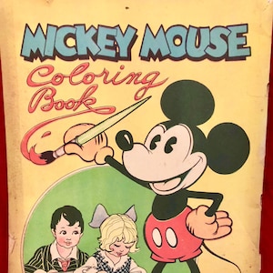 Walt Disney Mickey Mouse Puzzles Coloring Book Vintage | Etsy