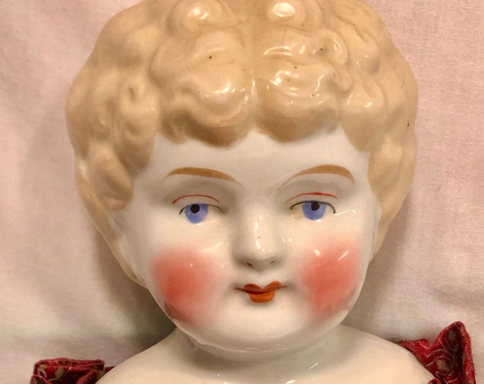 Vintage 1800's  Large 26" German Blonde Porcelain/China Doll