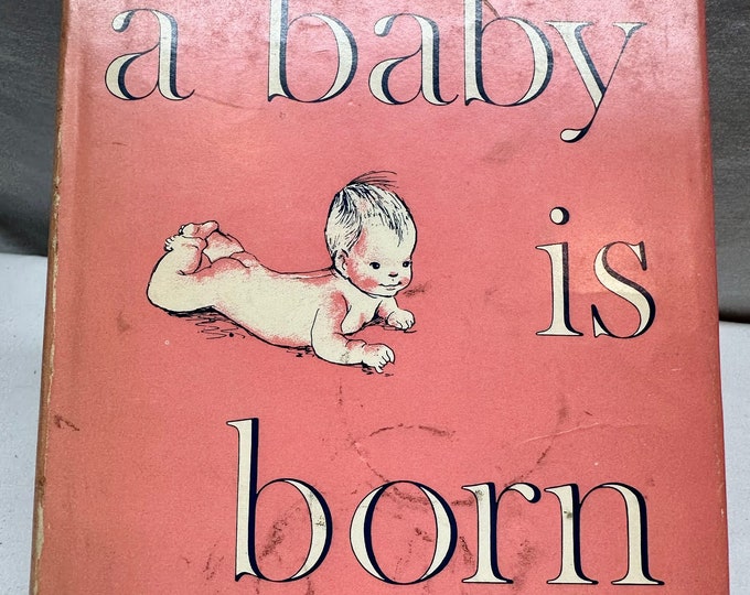 Vintage A Baby is Born,The Story of How Life Begins,Milton Levine MD, Illustrations by Eloise Wilkins, Copyright 1949