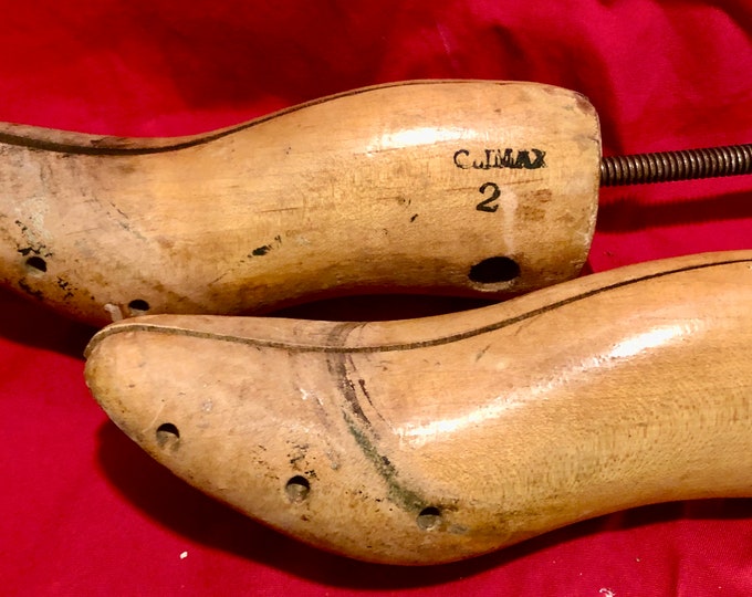 Vintage  Ladies Wooden Shoe Forms, Climax 2, Size 7 1/2