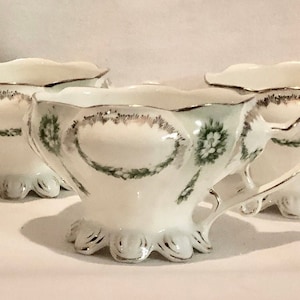 Vintage porcelanowe filiżanki do herbaty RS Prusy - zestaw sześciu sztuk