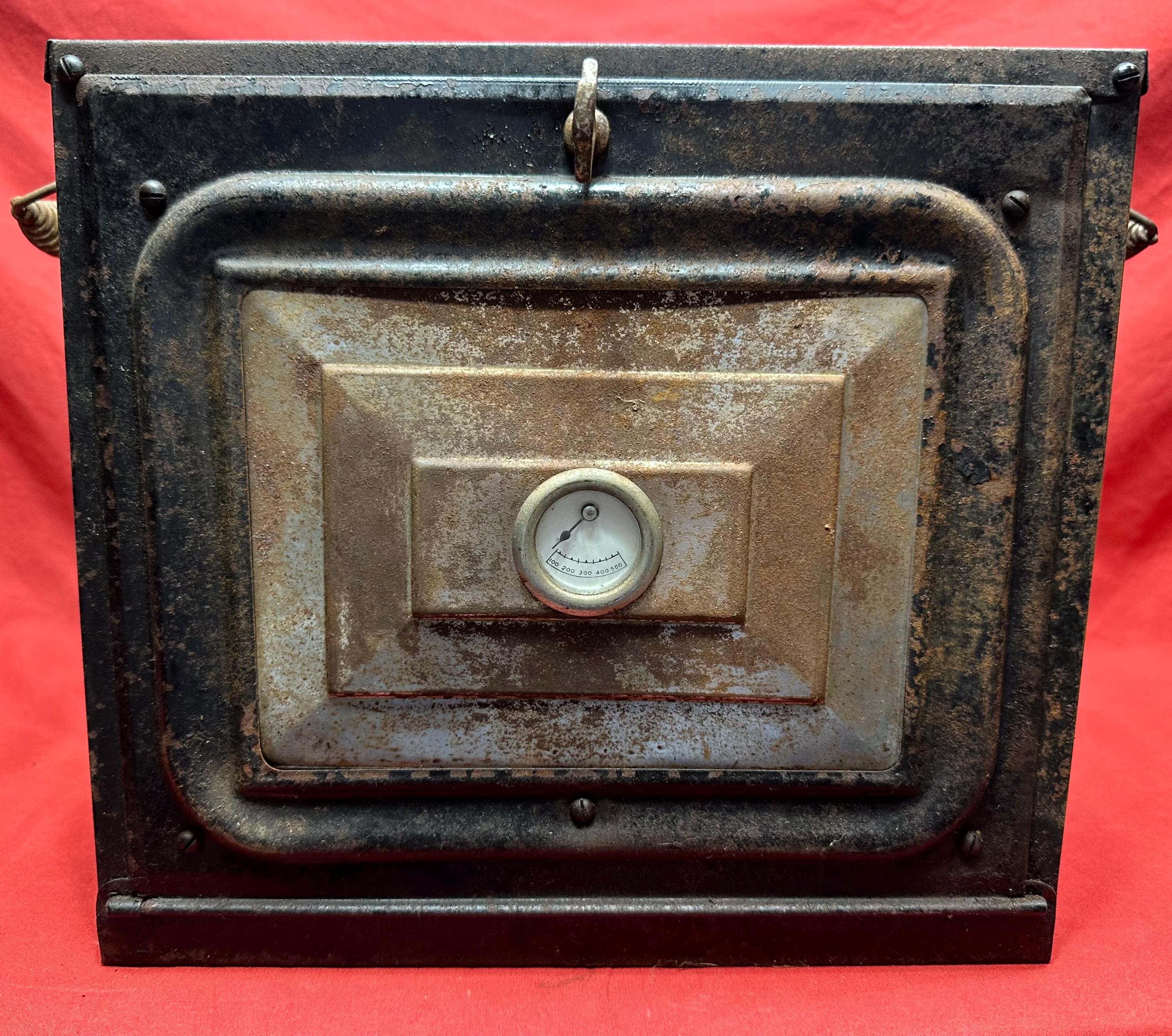 Jouet Ancien : Fourneau électrique Vintage – Décor Au Pochoir, Non Testé (occasion)