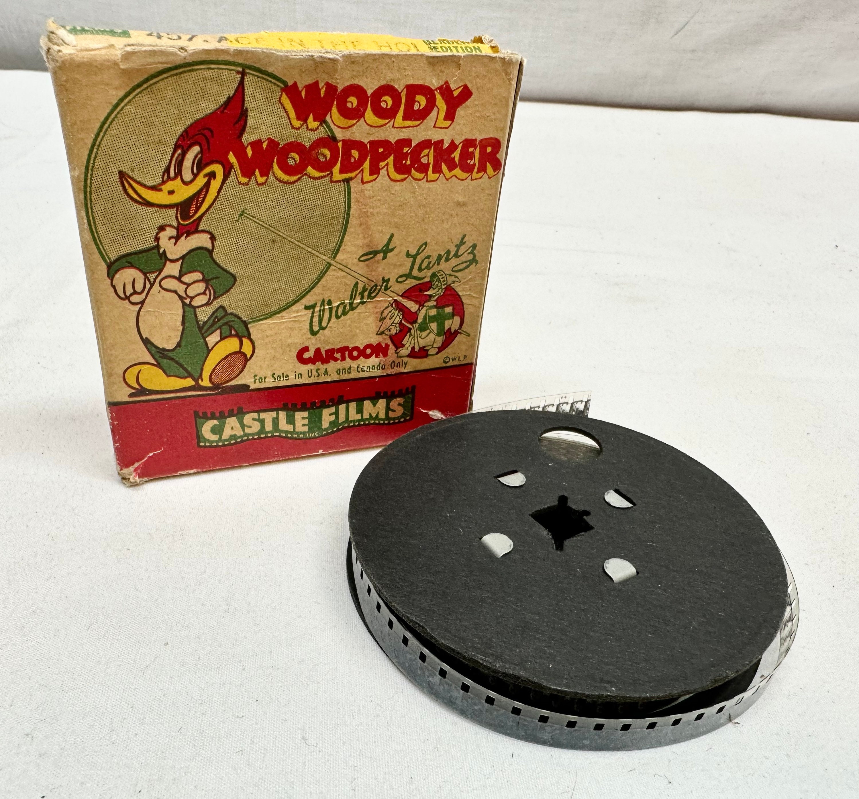 Vintage Woody Woodpecker 8 mm Cartoon Home Movie,Ace in the Vintage Woody Woodpecker 8 mm Cartoon Home Movie,Ace in the