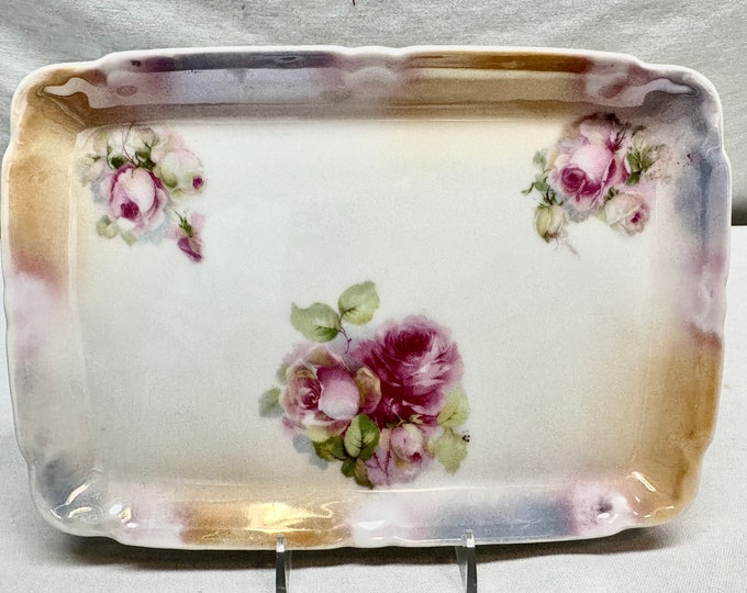 Vintage M&V Porcelain Vanity/Jewelry Tray/Dish,Germany