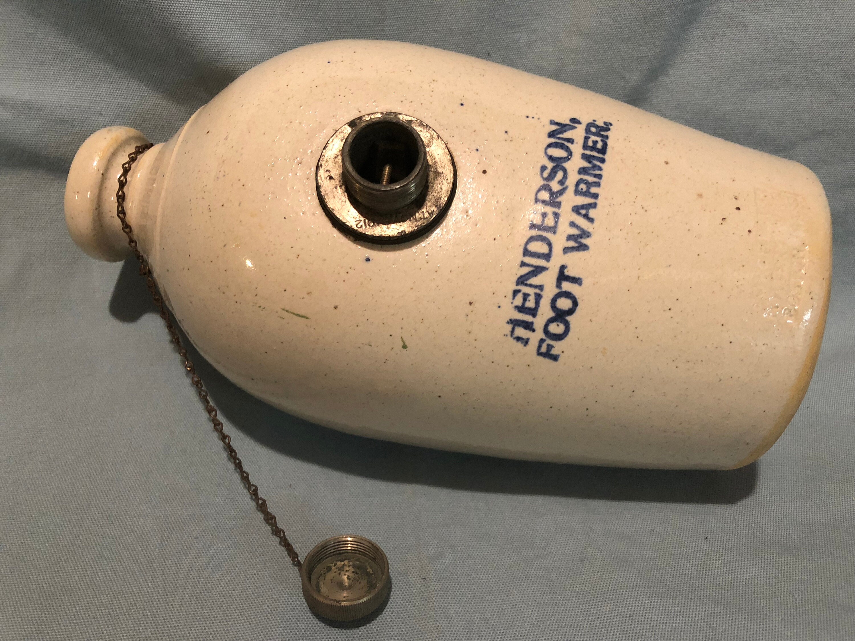 Henderson Stoneware Foot warmer, 'Porcelain Pig' Dorchester Pottery Co