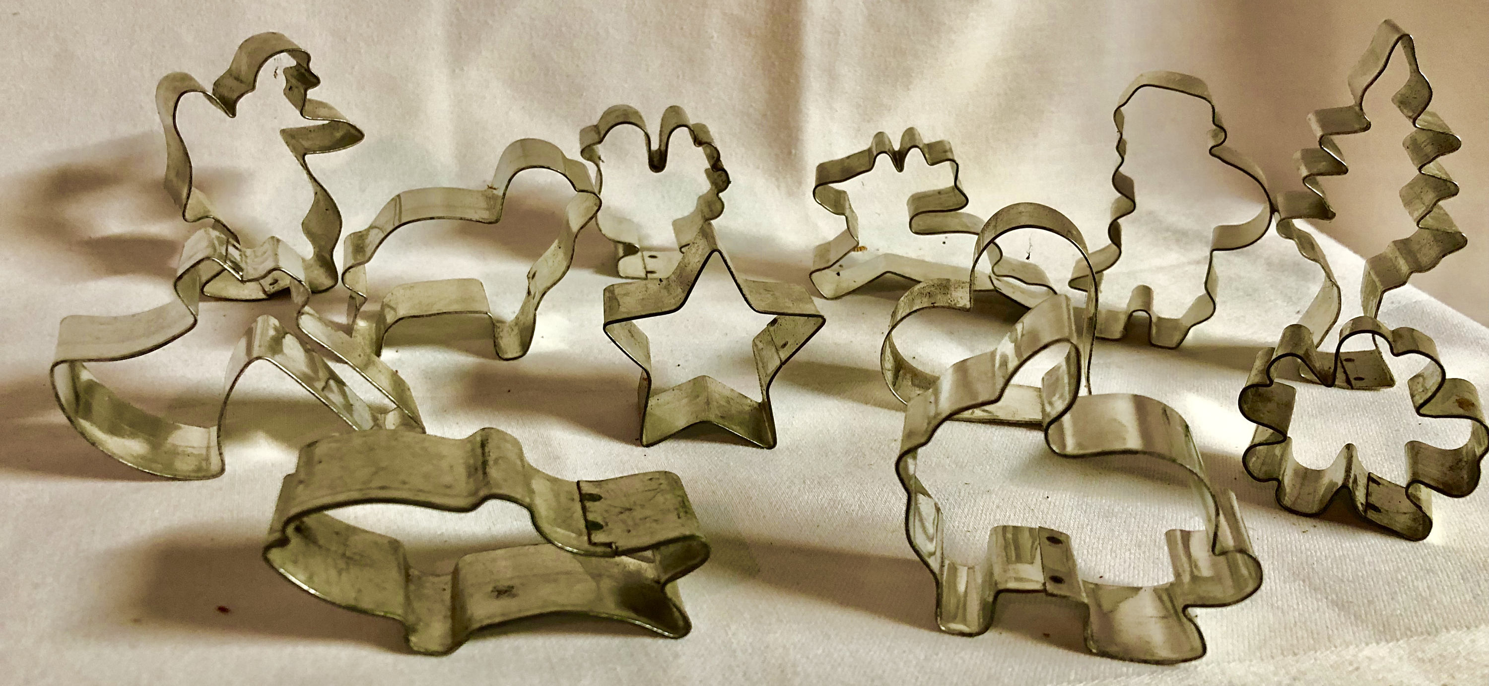 Vintage 1940's Metal Cookie Cutters