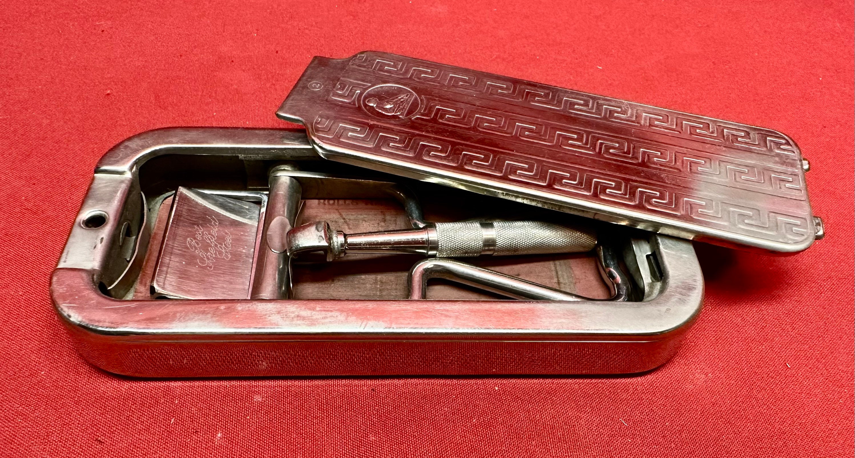Vintage English Rolls Razor Safety Blade Sharpener 1927 -  Sweden