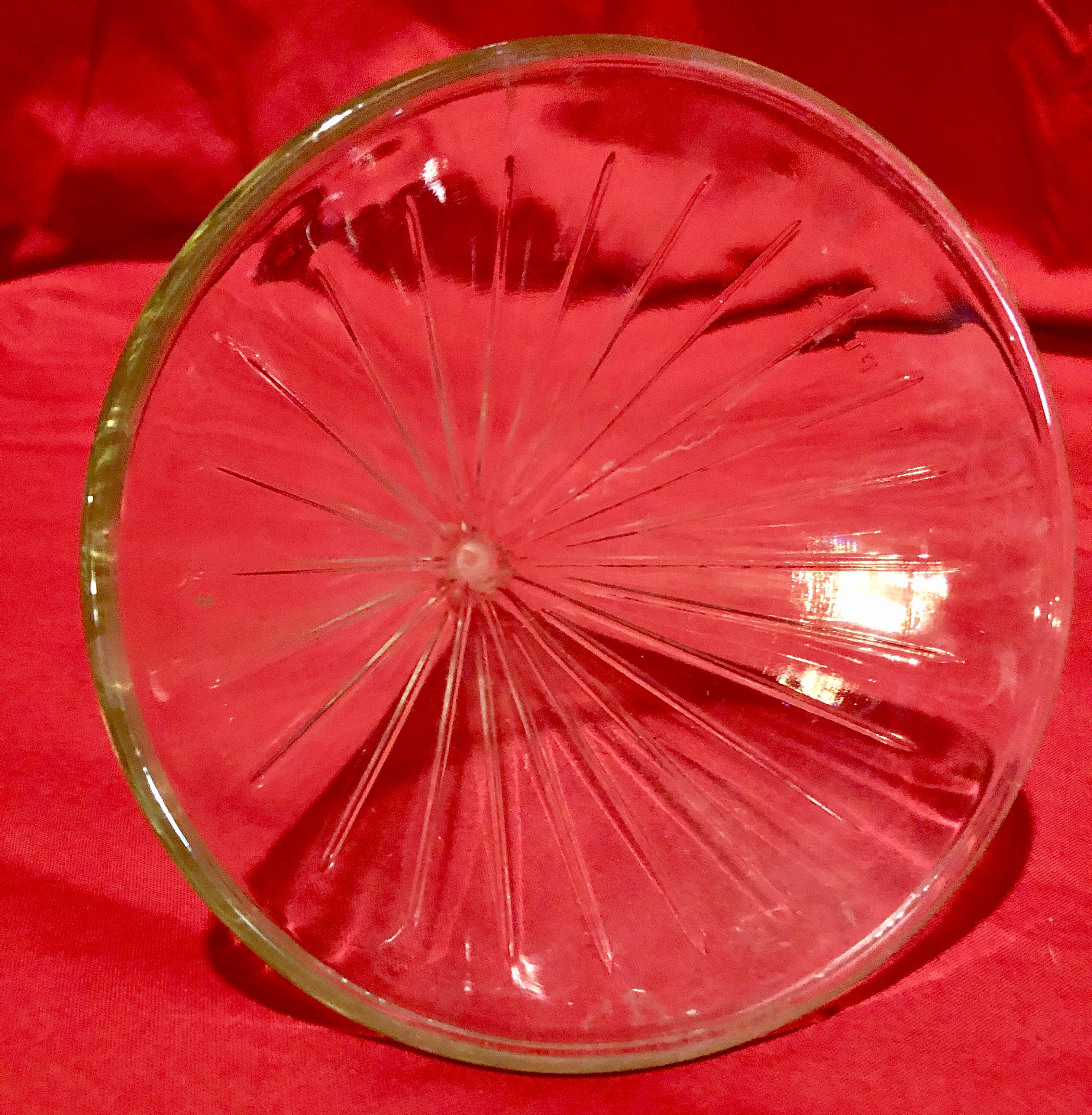 Vintage Large Clear Glass Funnel