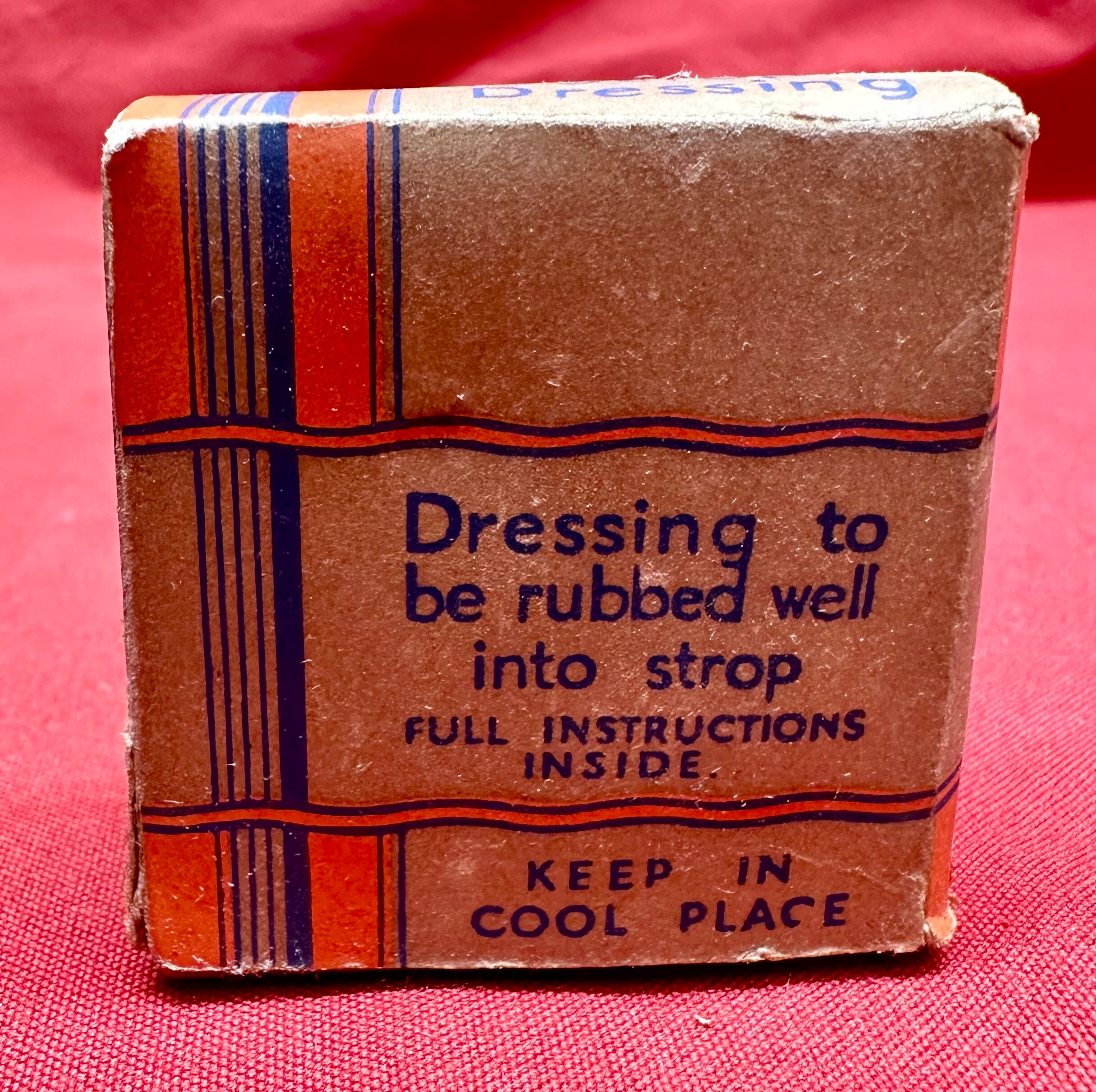 Vintage Rolls Razor Strop Dressing,Original Box and Instructions