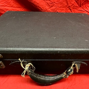 Vintage Black Hardcover Suitcase