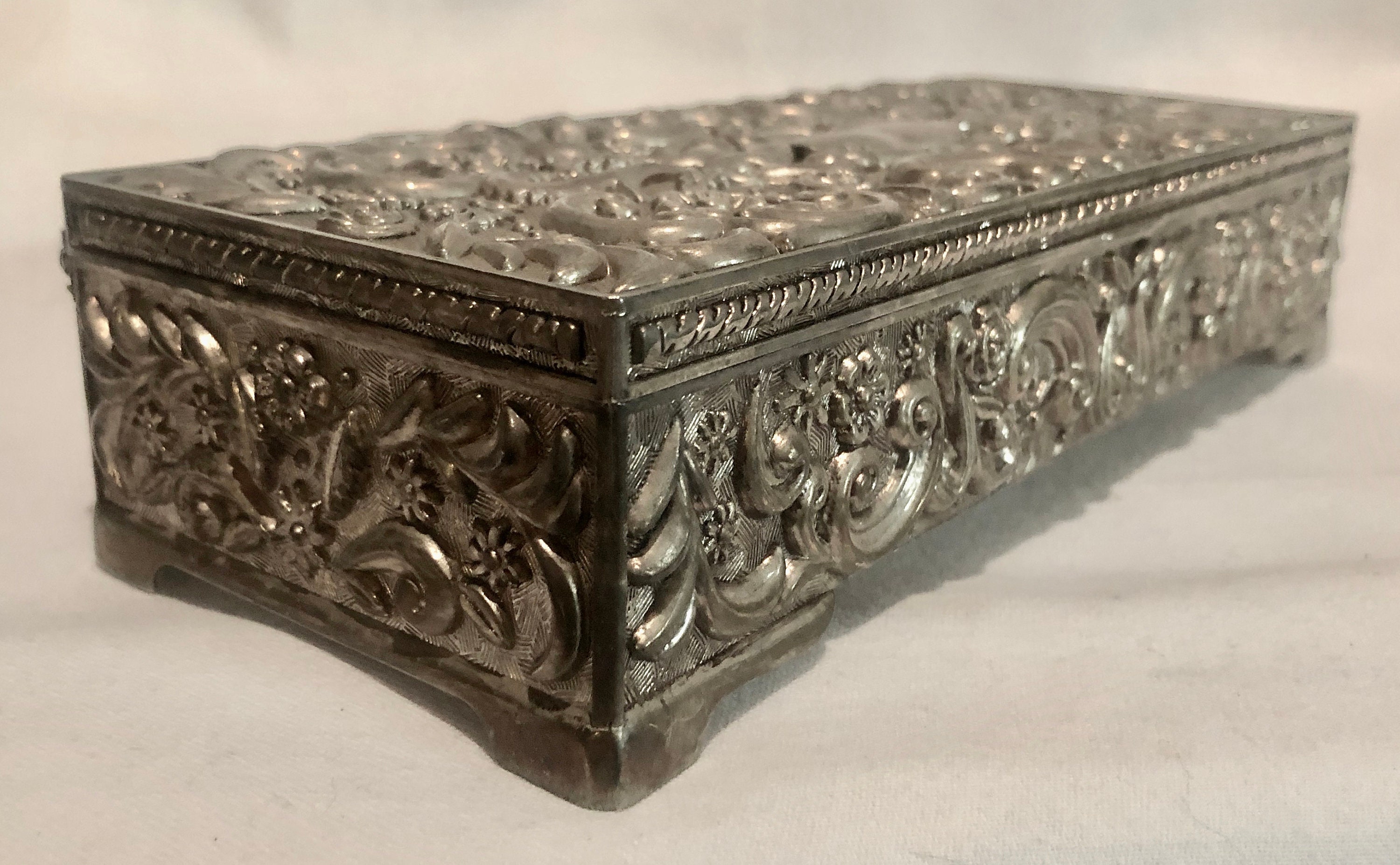 Godinger Silver Plate Jewelry Box