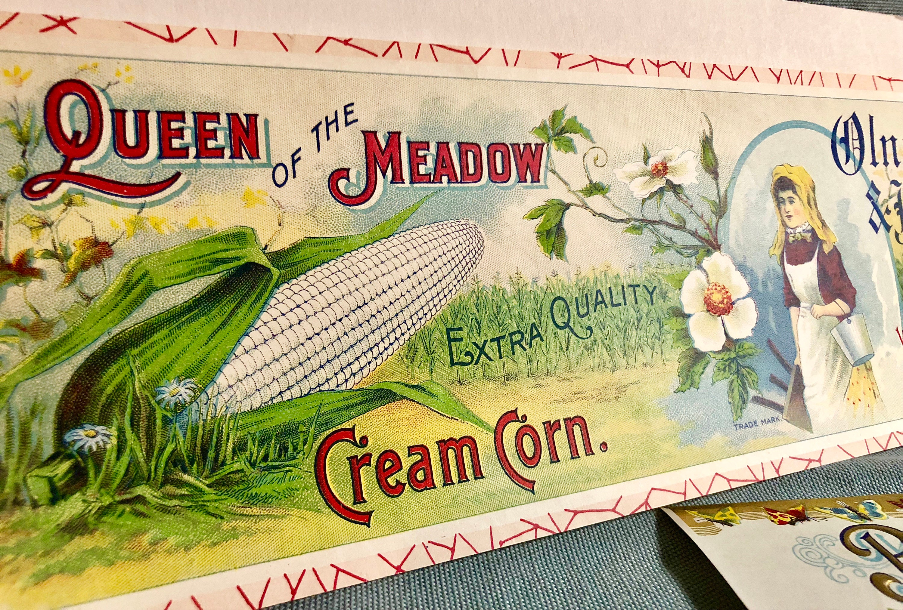 Original Vintage Butterfly Brand Canning Labels by Olney & Floyd Set