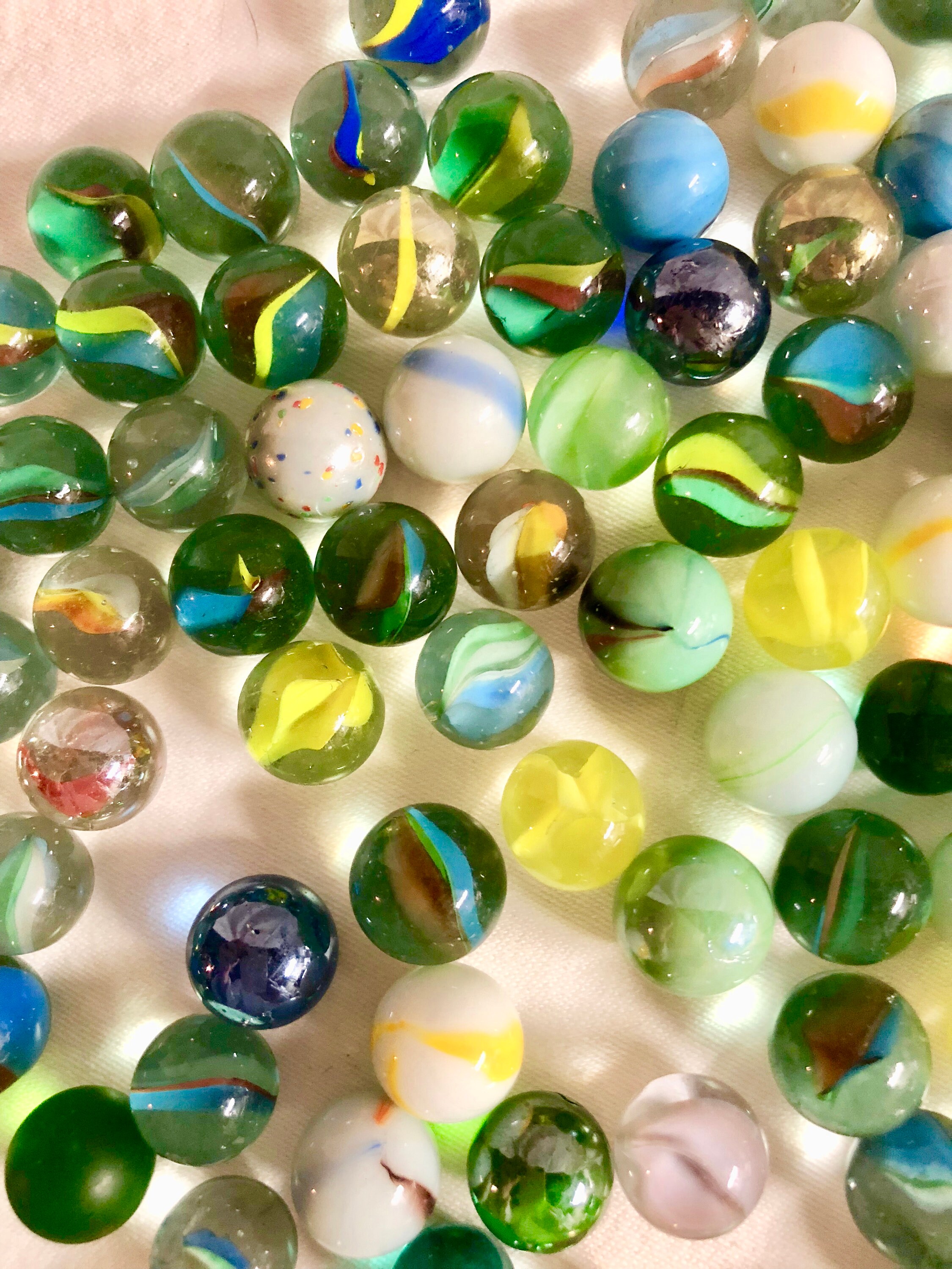 Vintage Glass Marbles Lot of 268 Colorful Glass Marbles!!!