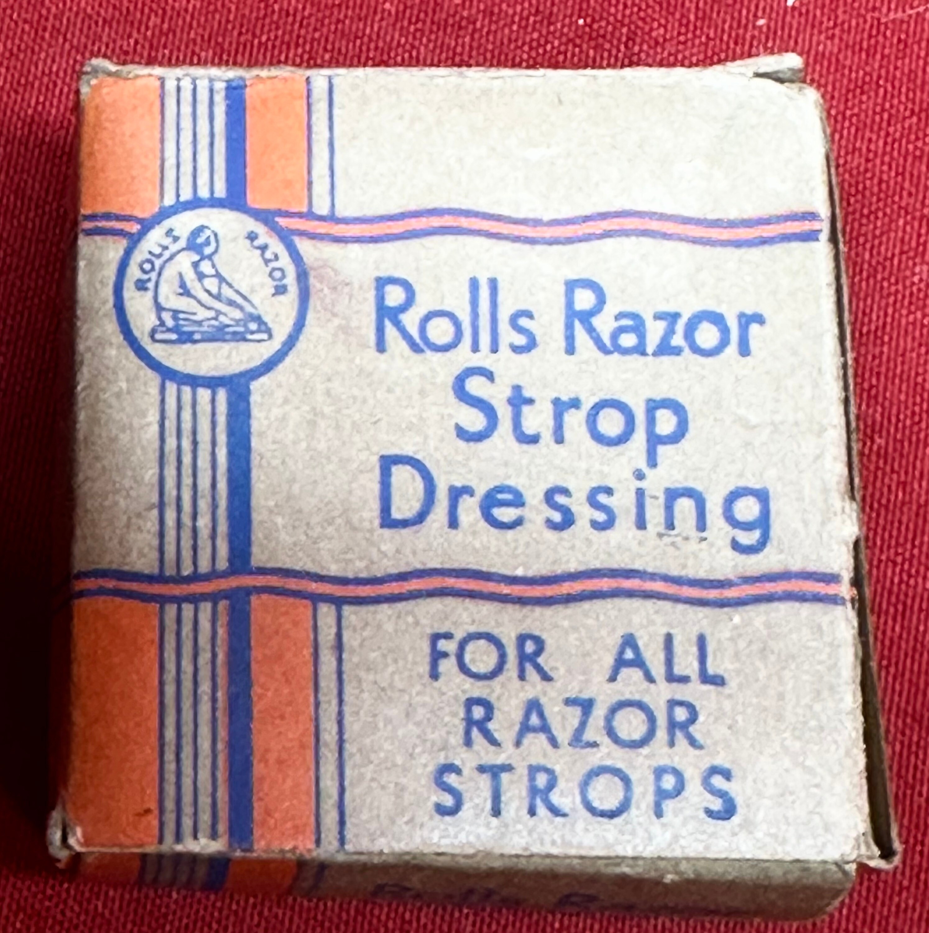 Vintage Rolls Razor Strop Dressing,Original Box and Instructions
