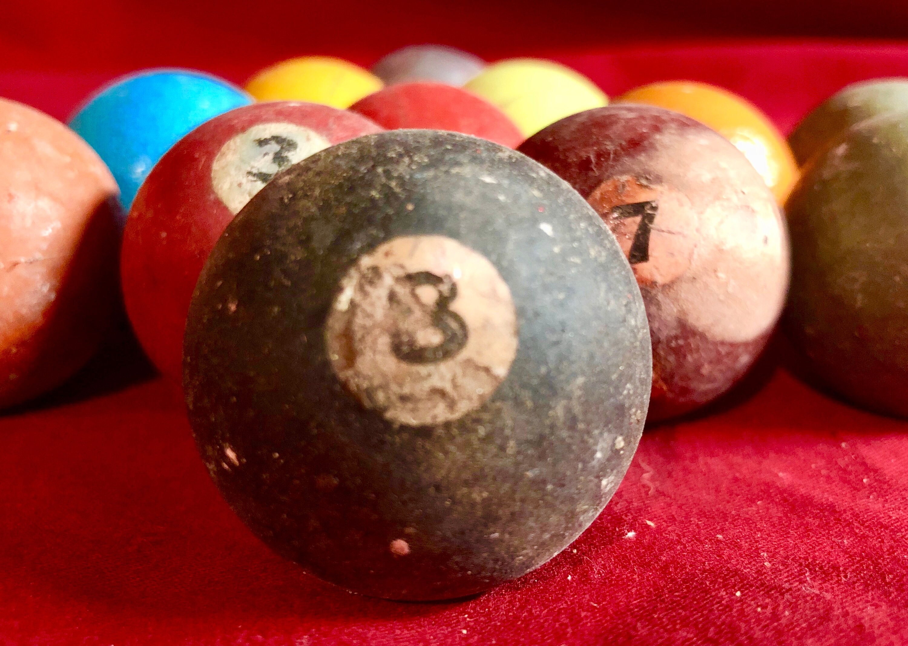 Vintage Clay Pool Balls lot of 15