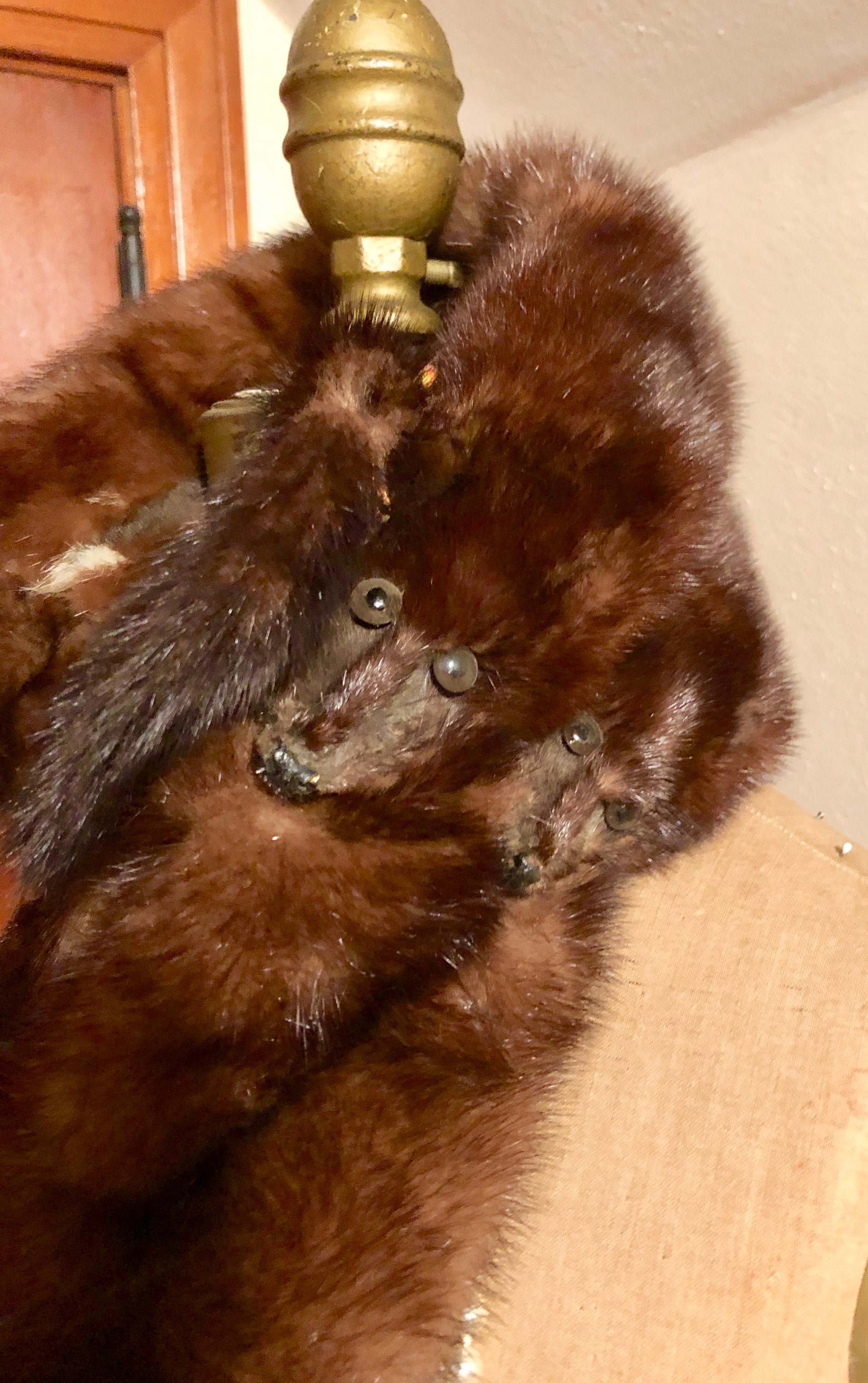 Vintage 4 Pelt Mink Stole/Wrap