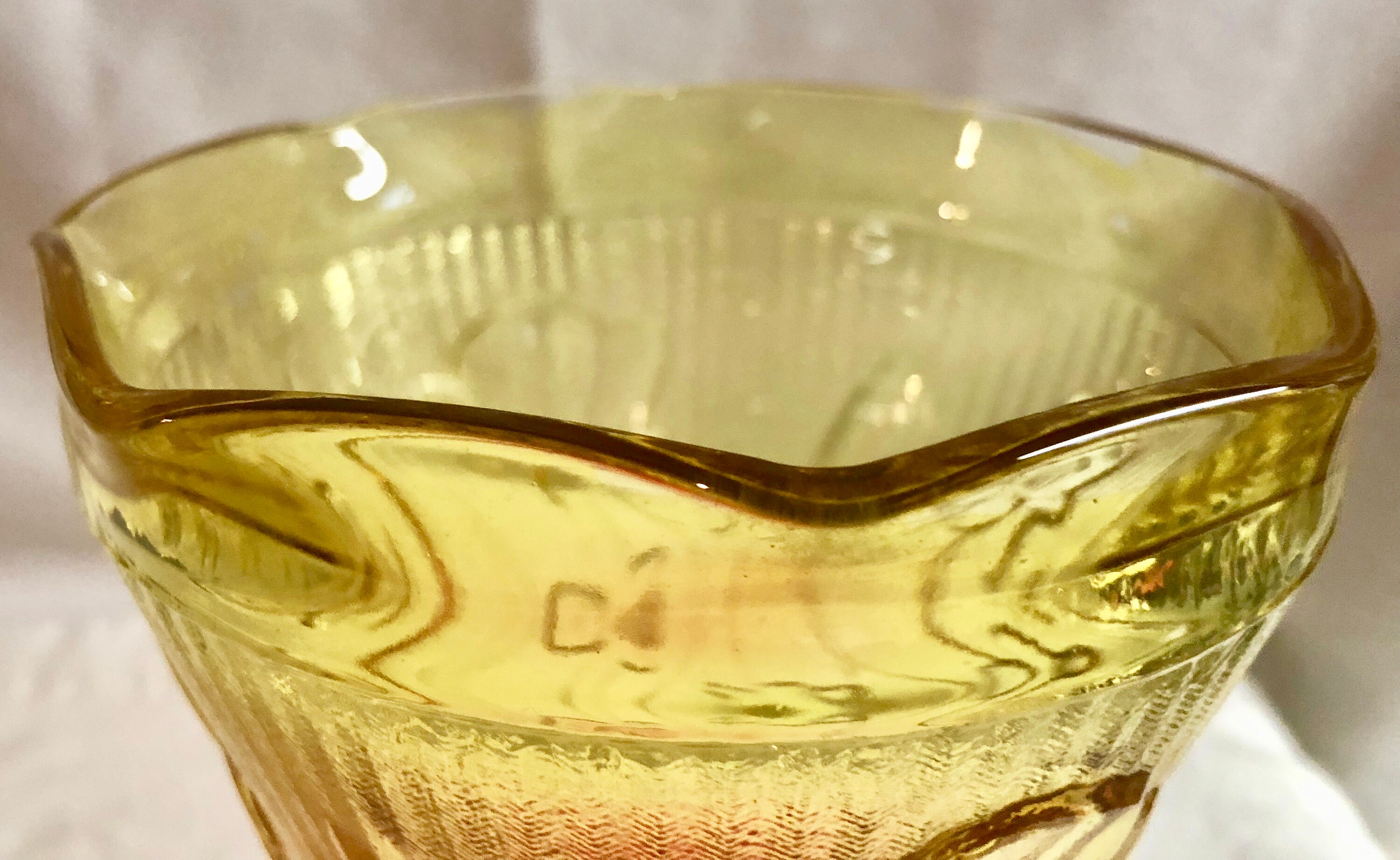 Download Antique Amberina Iris Depression Glass Vase