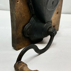 Vintage Rustic Cast Iron Wall Mounted Coffee Grinder/Mill image 6