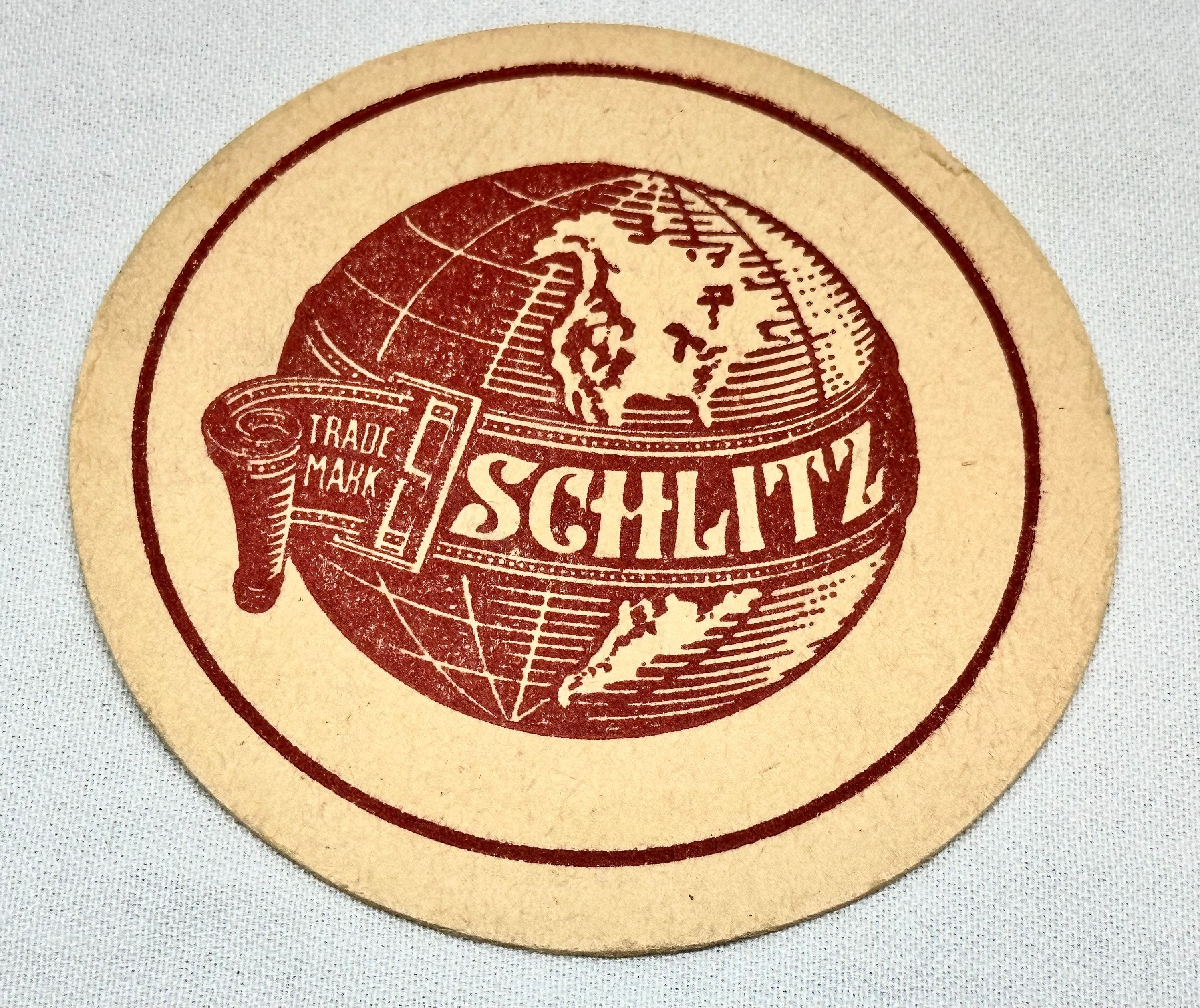 Vintage Schlitz Beer Coaster, Schlitz Brewing Co, Milwaukee Wisconsin