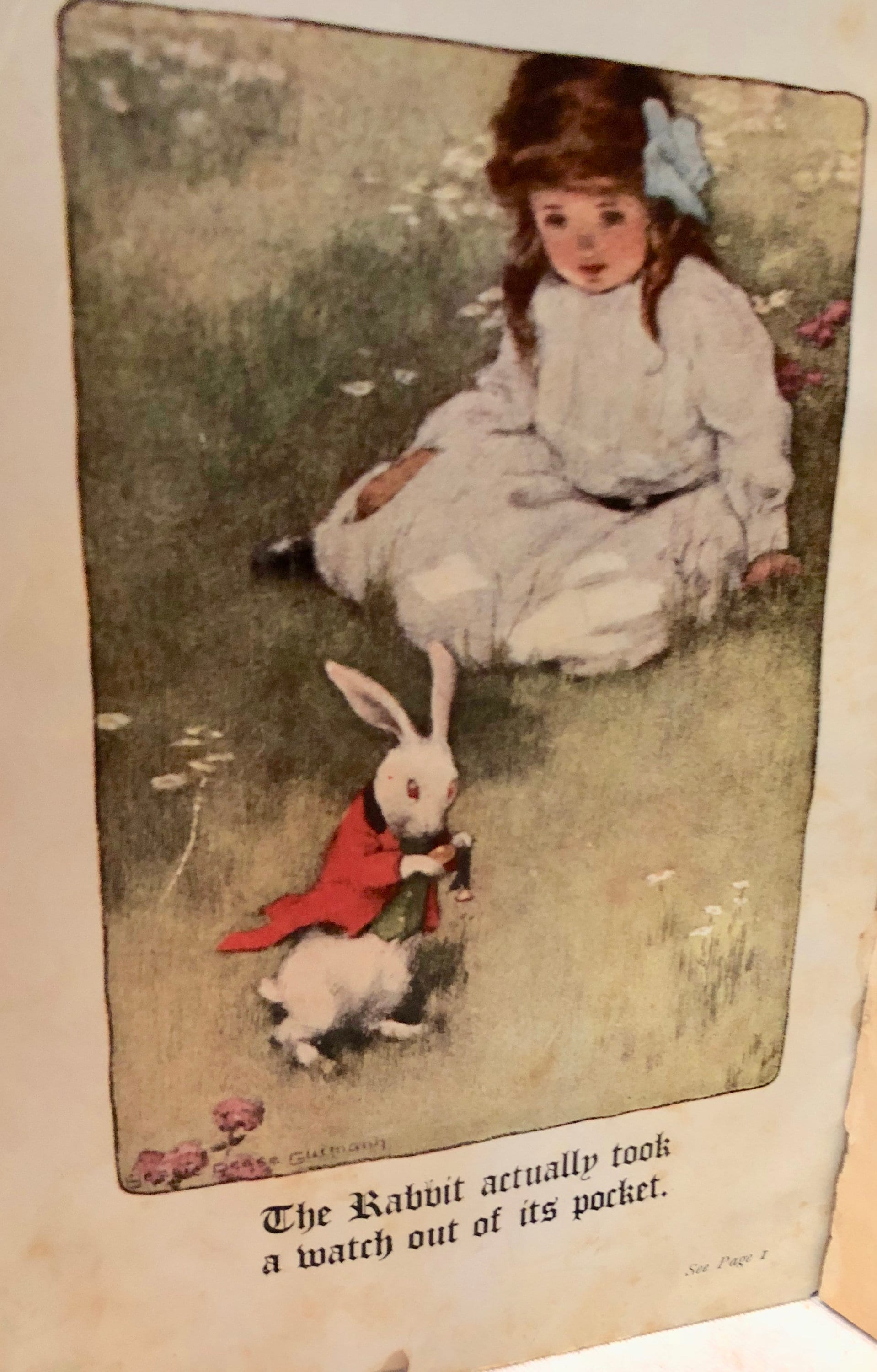 Alices Adventures in Wonderland, First Edition Copyright 1907 by Lewis Carroll, Dodge Publishing Alices Adventures in Wonderland, First Edition Copyright 1907 by Lewis Carroll, Dodge Publishing