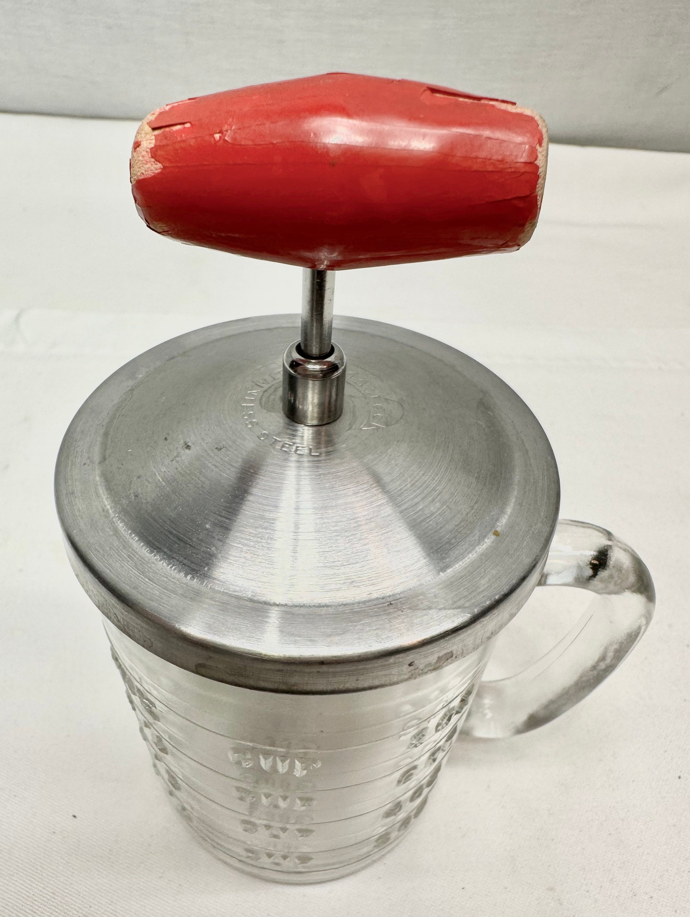 Aqua Androck Glass Food Chopper 1 Cup Vintage Androck 