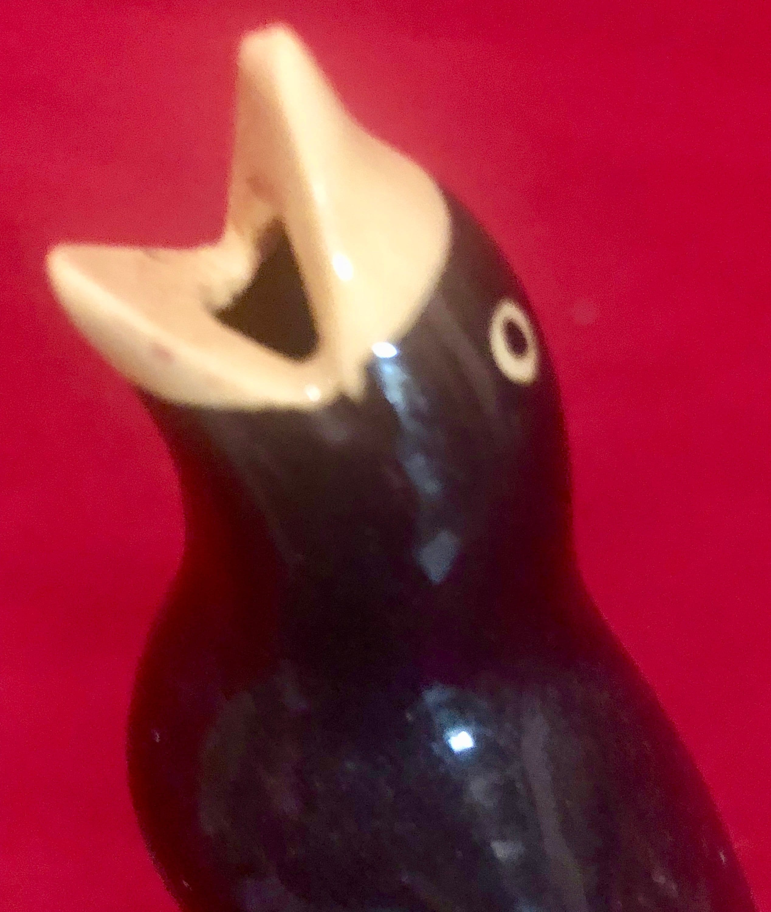 Blackbird Ceramic Pie Vent/Whistle circa 1940's