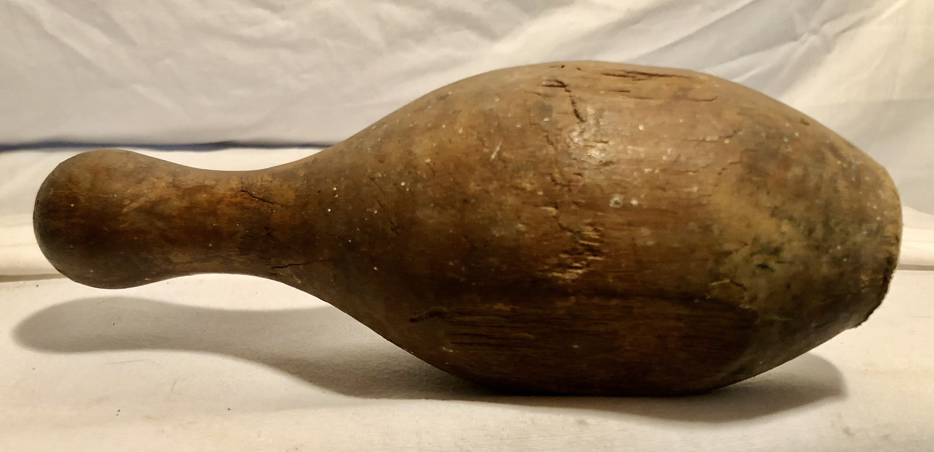 Antique Wooden Bowling Pin