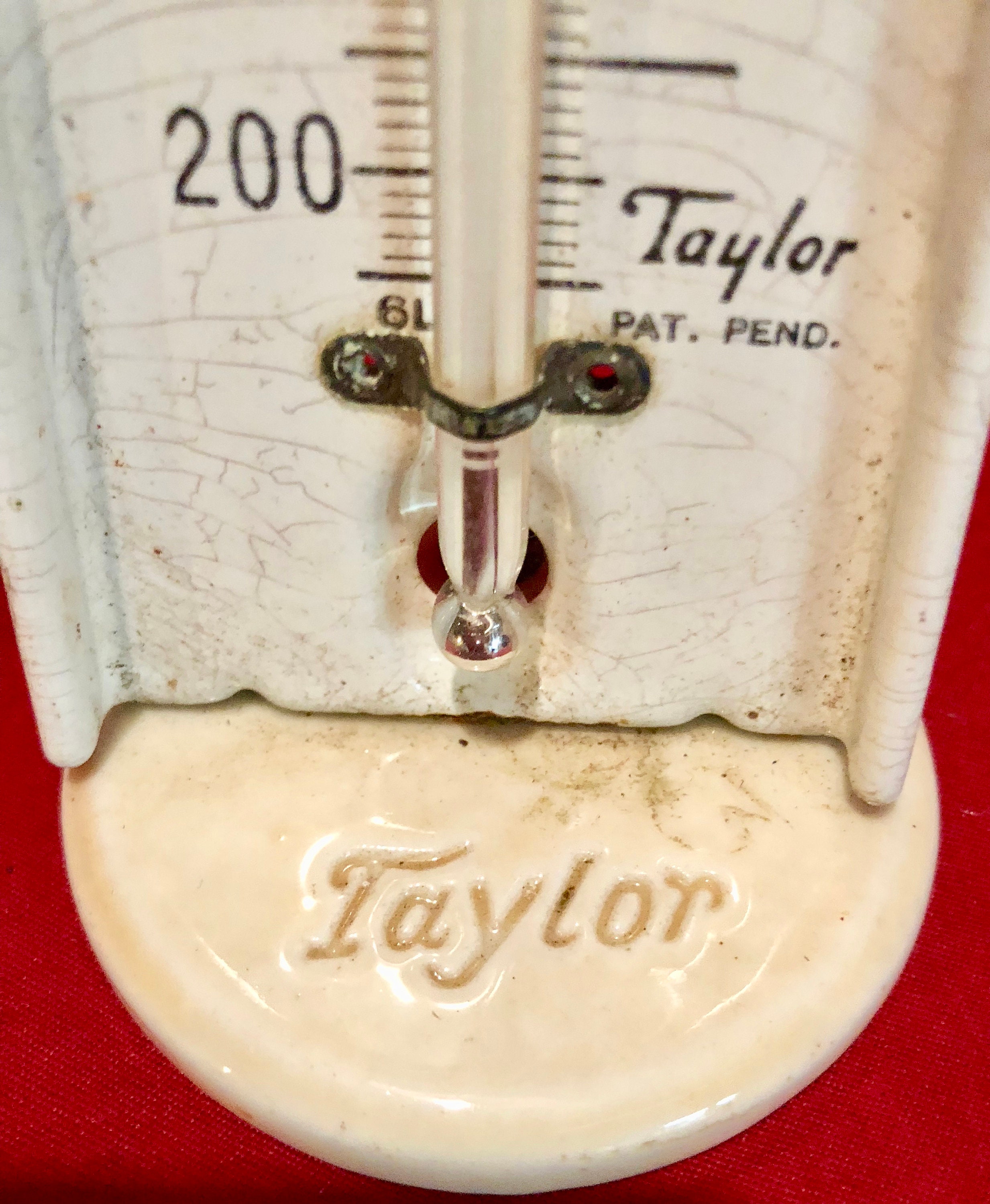 Taylor Porcelain Oven Thermometer Mid Century Kitchen Necessity – Past Life  Vintage