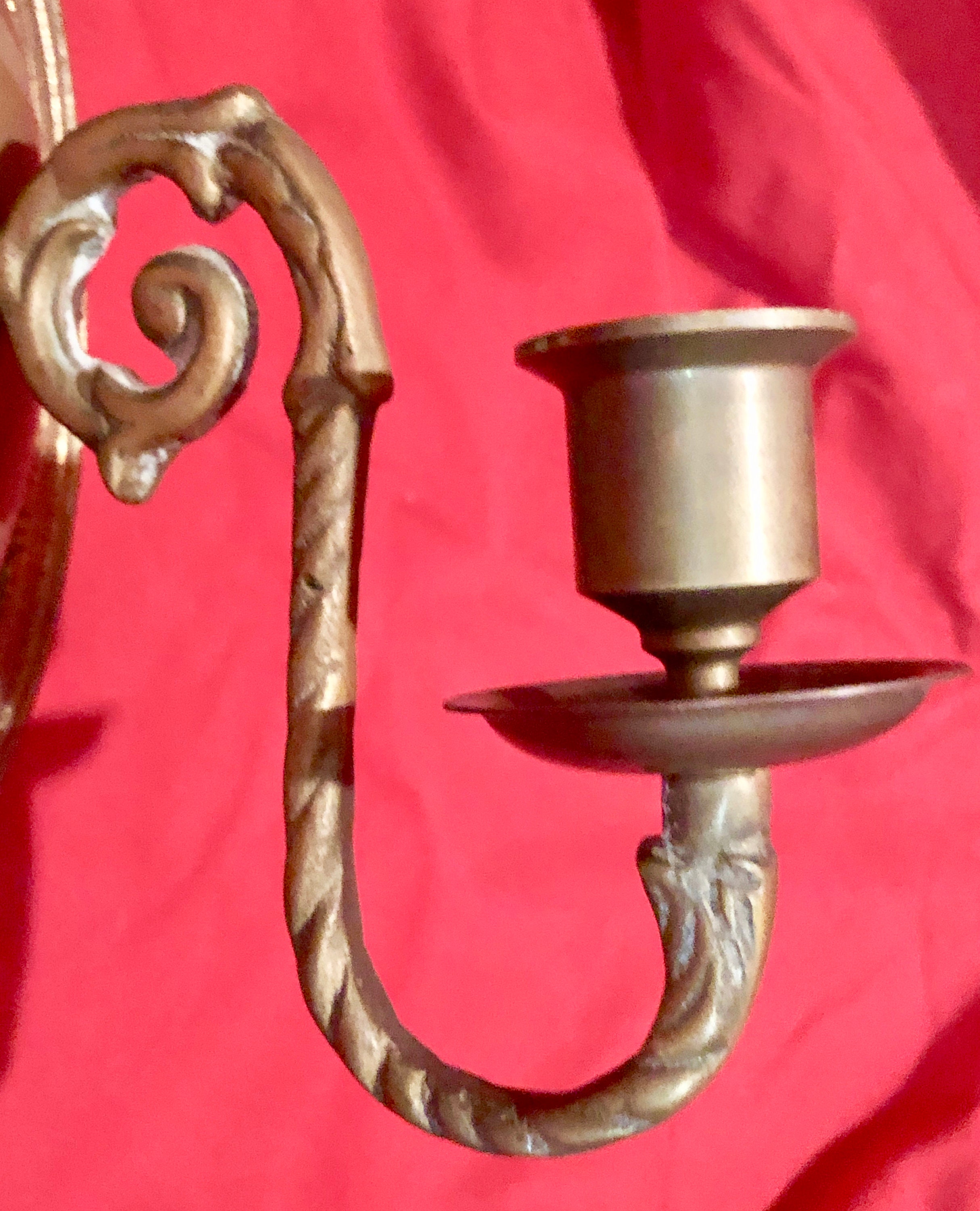 Brass Vintage Wall Sconce/Candlestick Holder