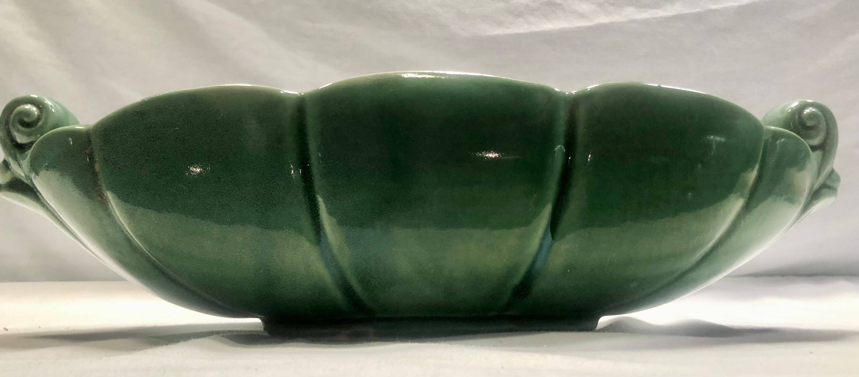 Vintage McCoy Pottery USA Midcentury Green Pottery Planter