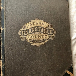 Antiker Barnstable County/Cape Cod Mass Atlas, Geo. H Walker Co, 1880.