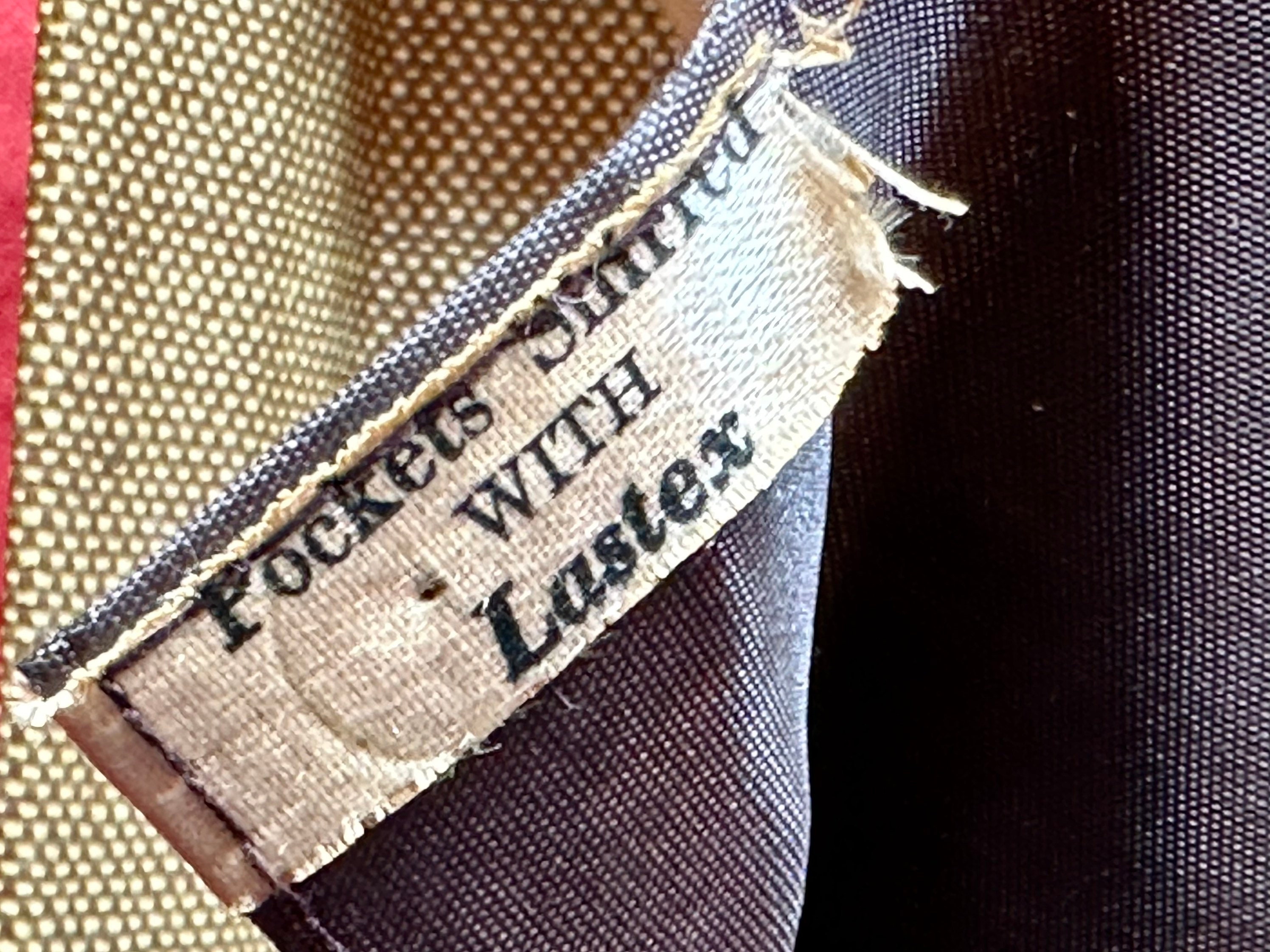 Vintage Hardcover SuitcaseBrown and Tan Tweed Striped Pattern,Brass