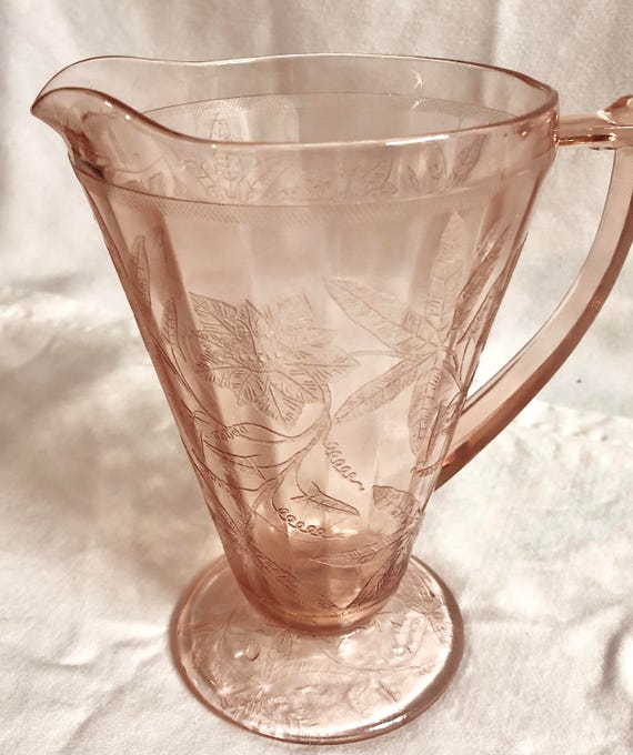 Antique Blush Pink Floral Passiflora/passion Flower/poinsettia