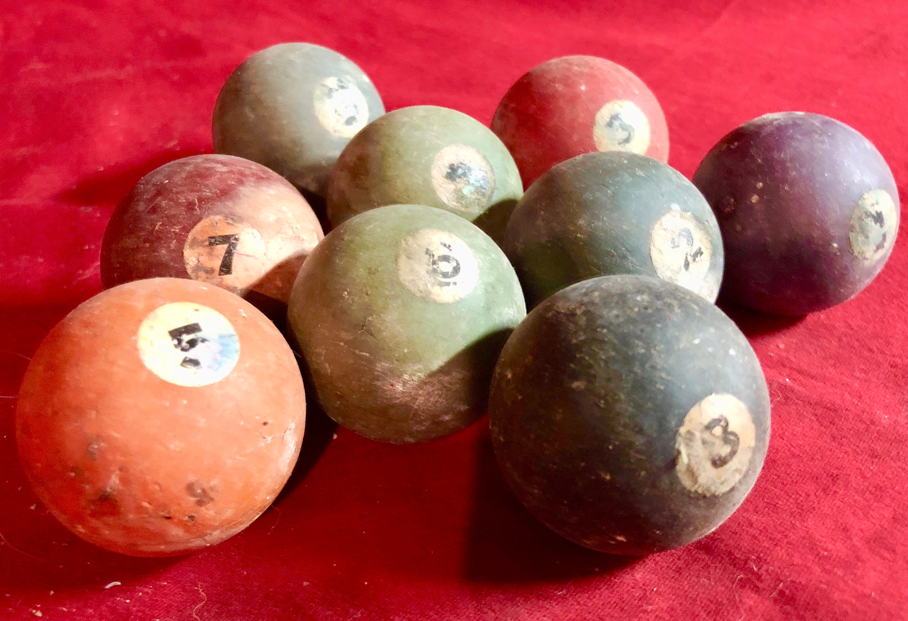 Vintage Clay Pool Balls lot of 15