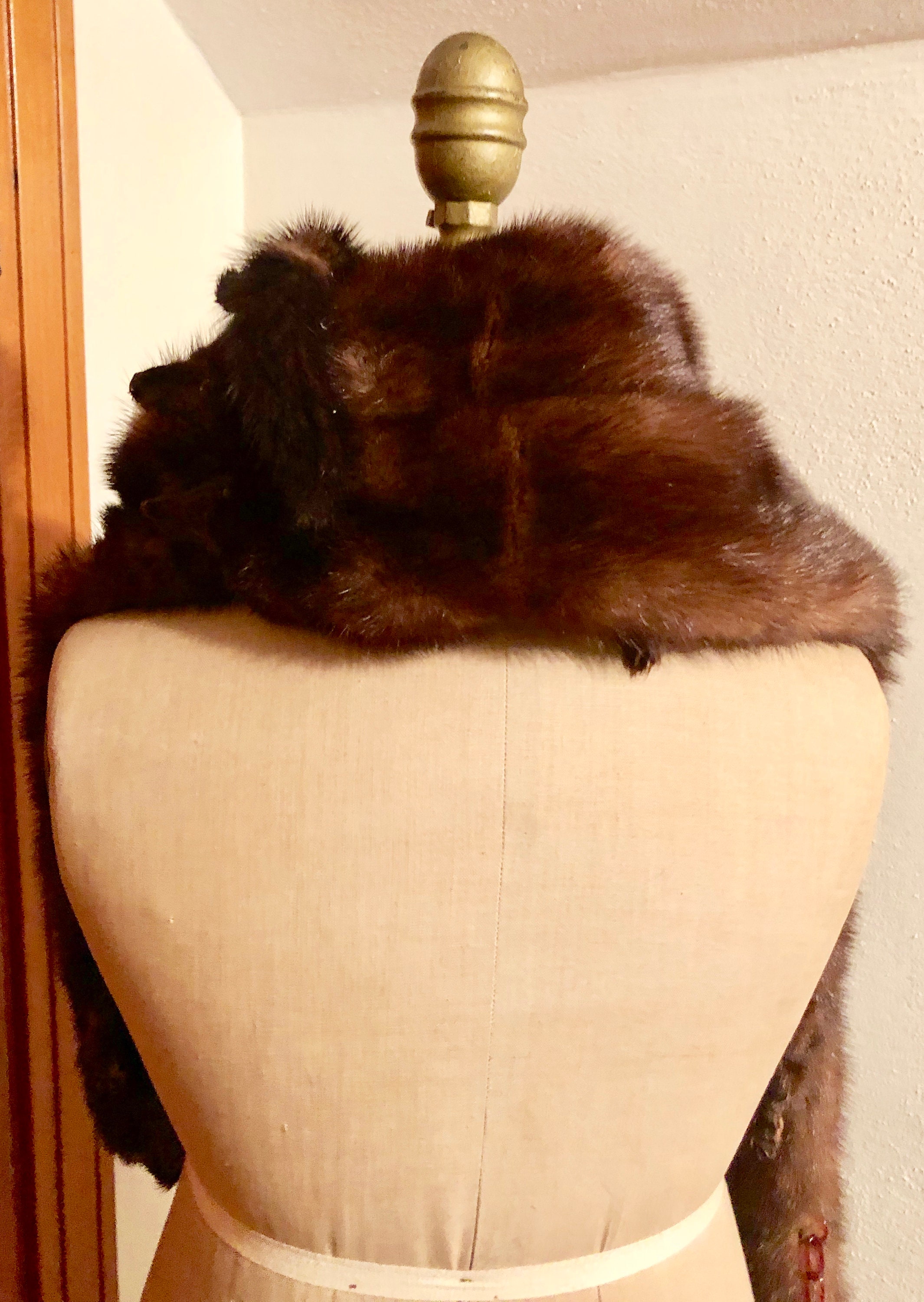 Vintage 4 Pelt Mink Stole/Wrap