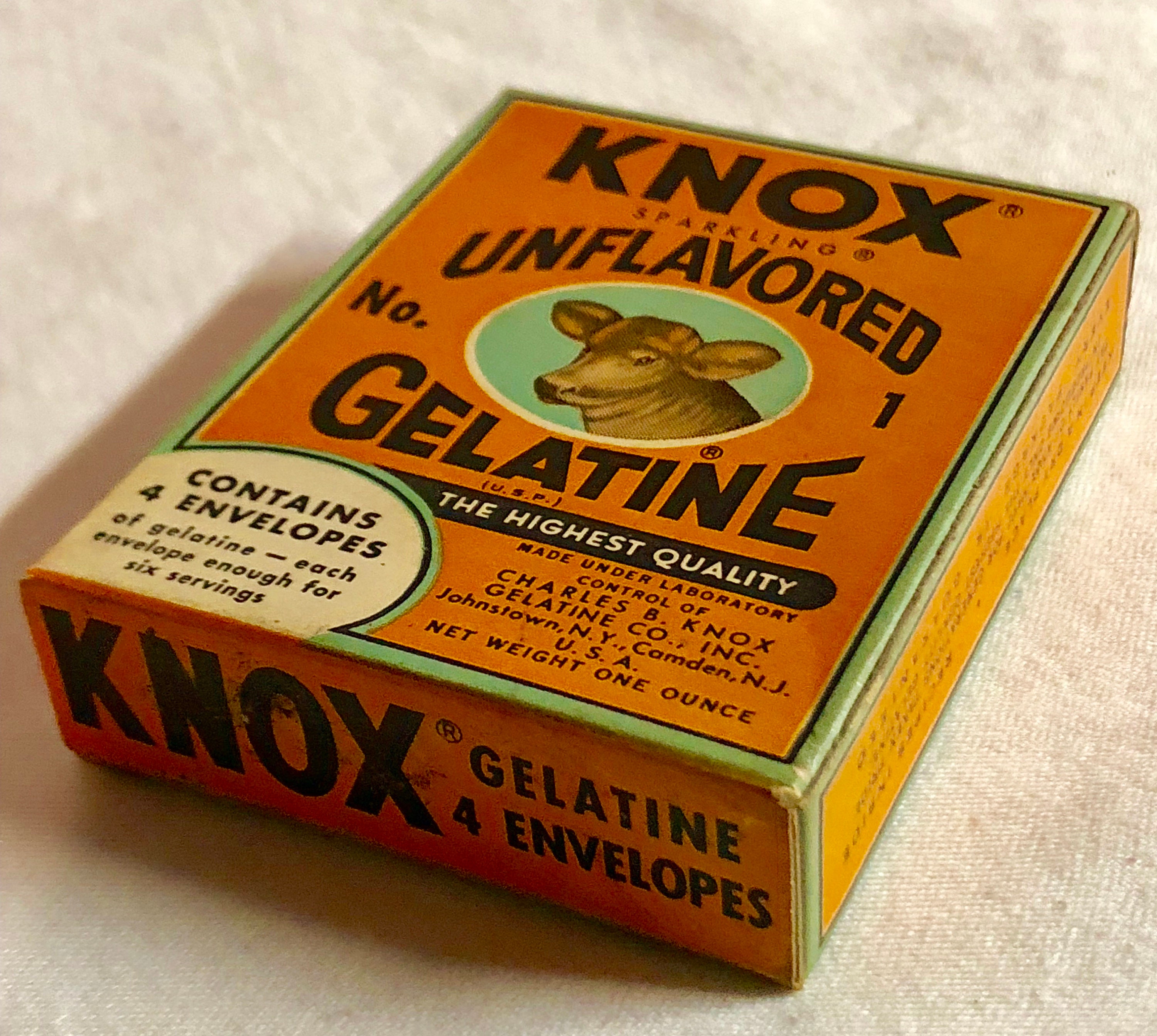 Vintage 1930's Knox Sparkling Gelatine