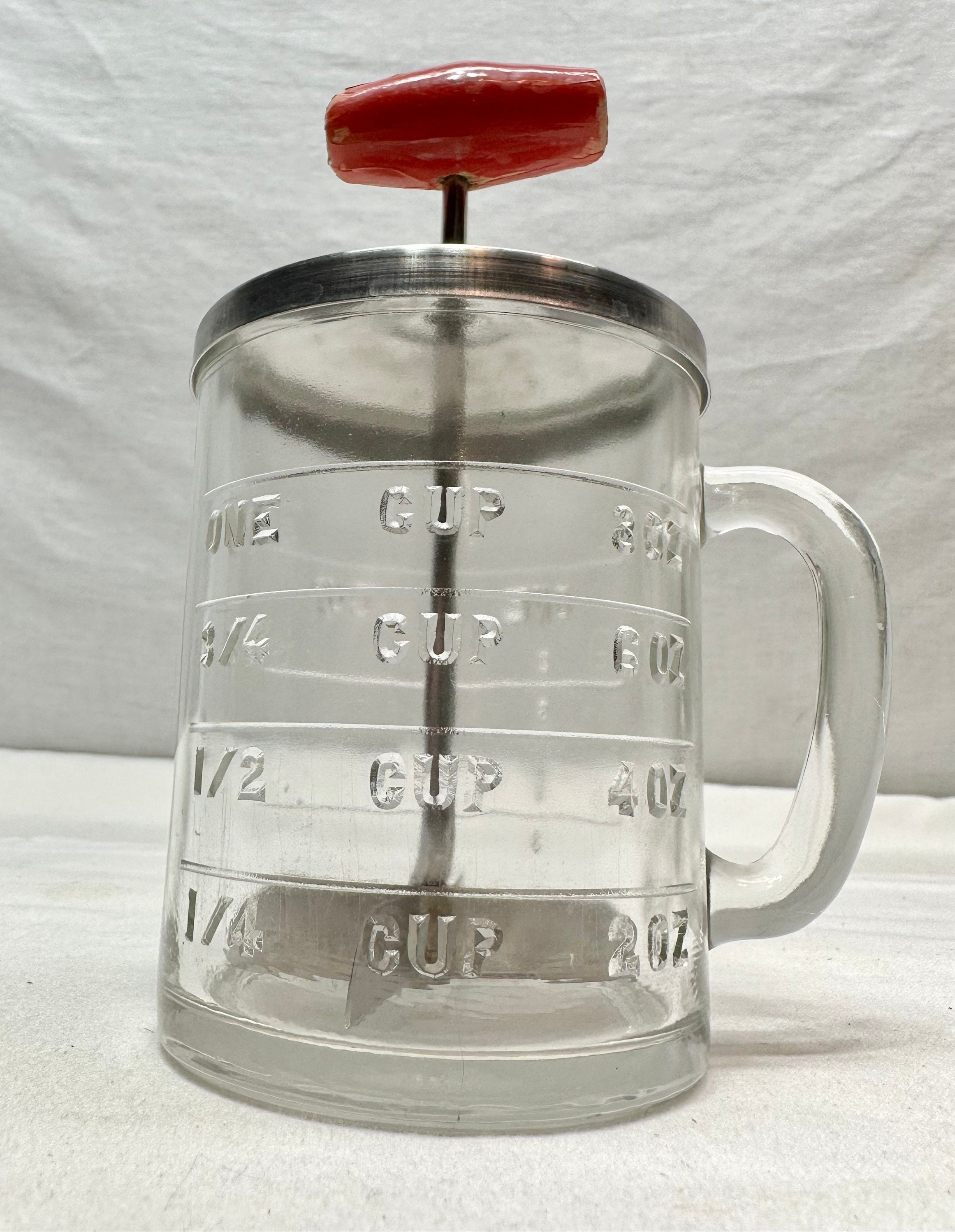 Aqua Androck Glass Food Chopper 1 Cup Vintage Androck 