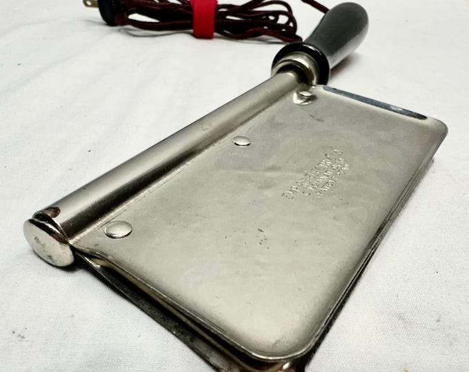 Vintage Empire Electric Trouser Crease Press, Cinncinati, Ohio, Patent Pending Circa 1940s