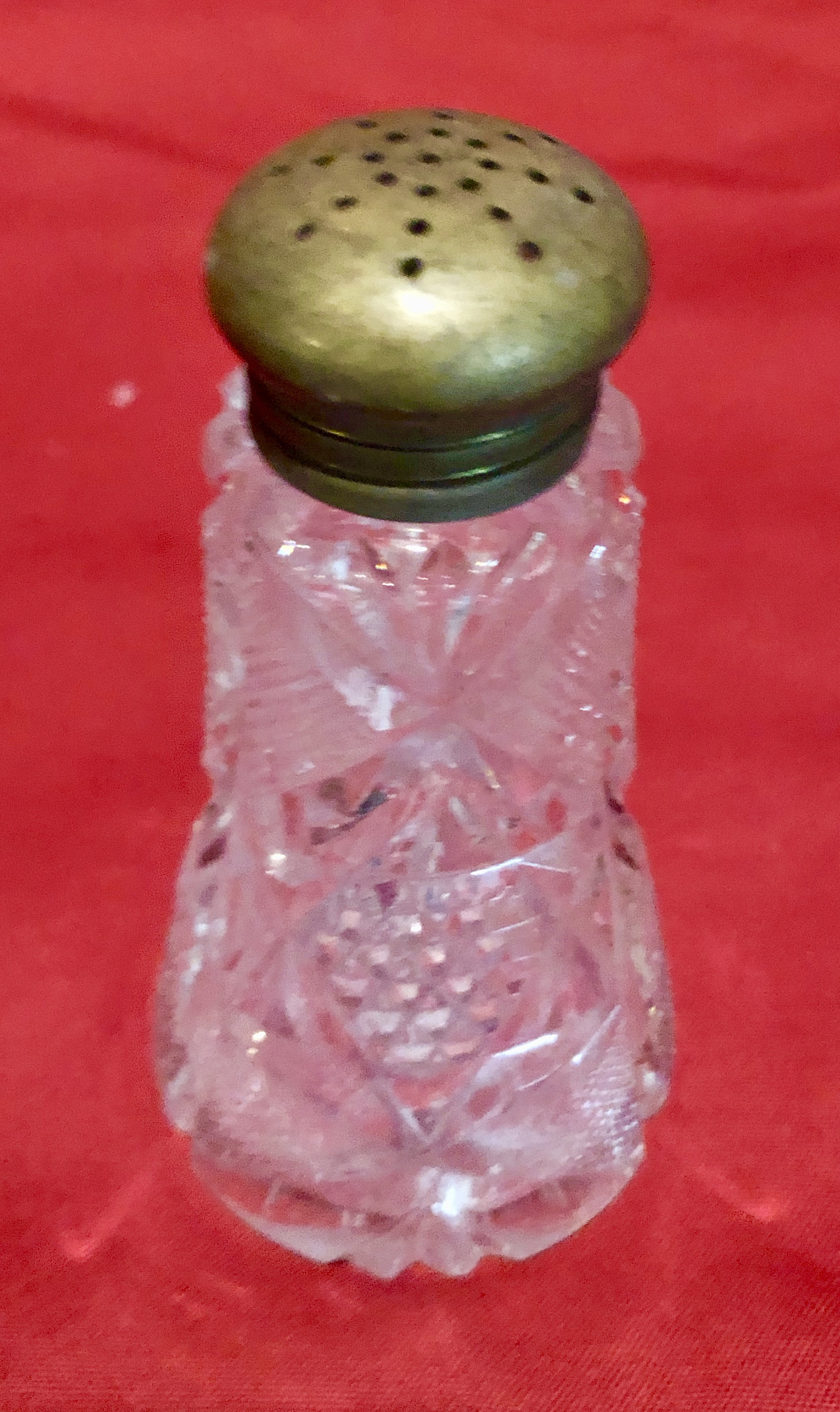 Vintage Cut Crystal Salt Shaker