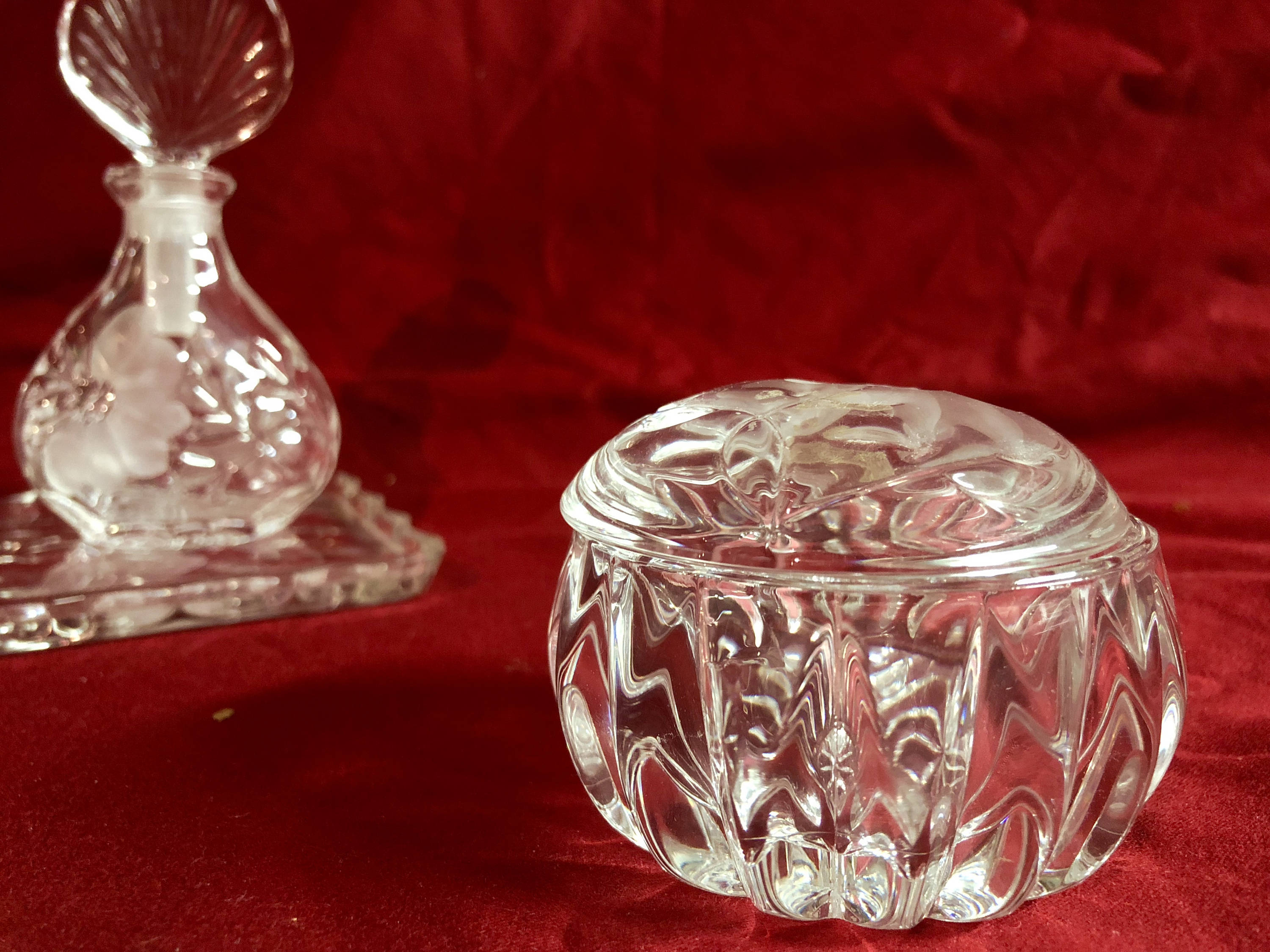 Vintage Princess House Crystal Heritage Collection Piece Vanity Set