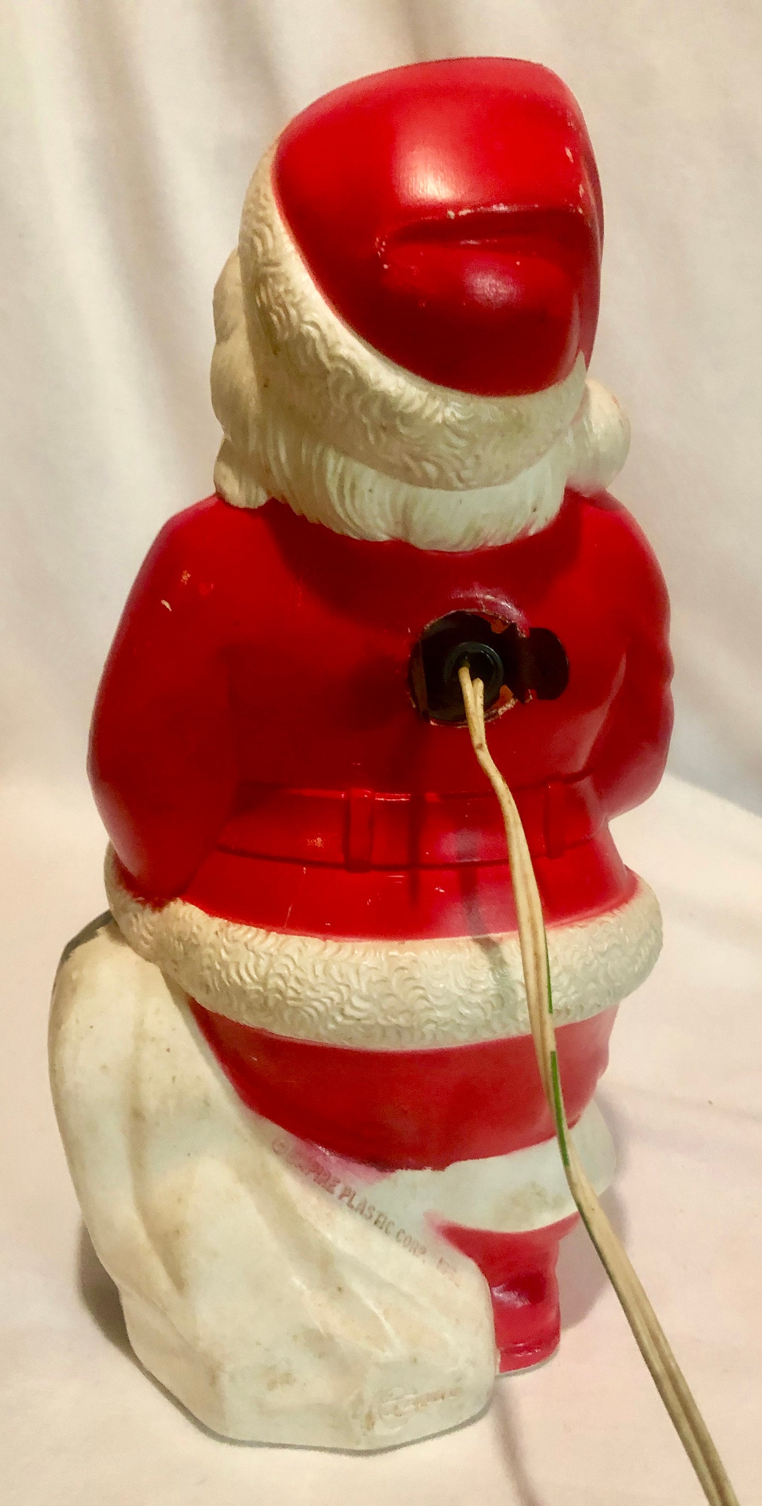 Vintage Lighted Santa Blowmold Empire Plastic Corp 1968
