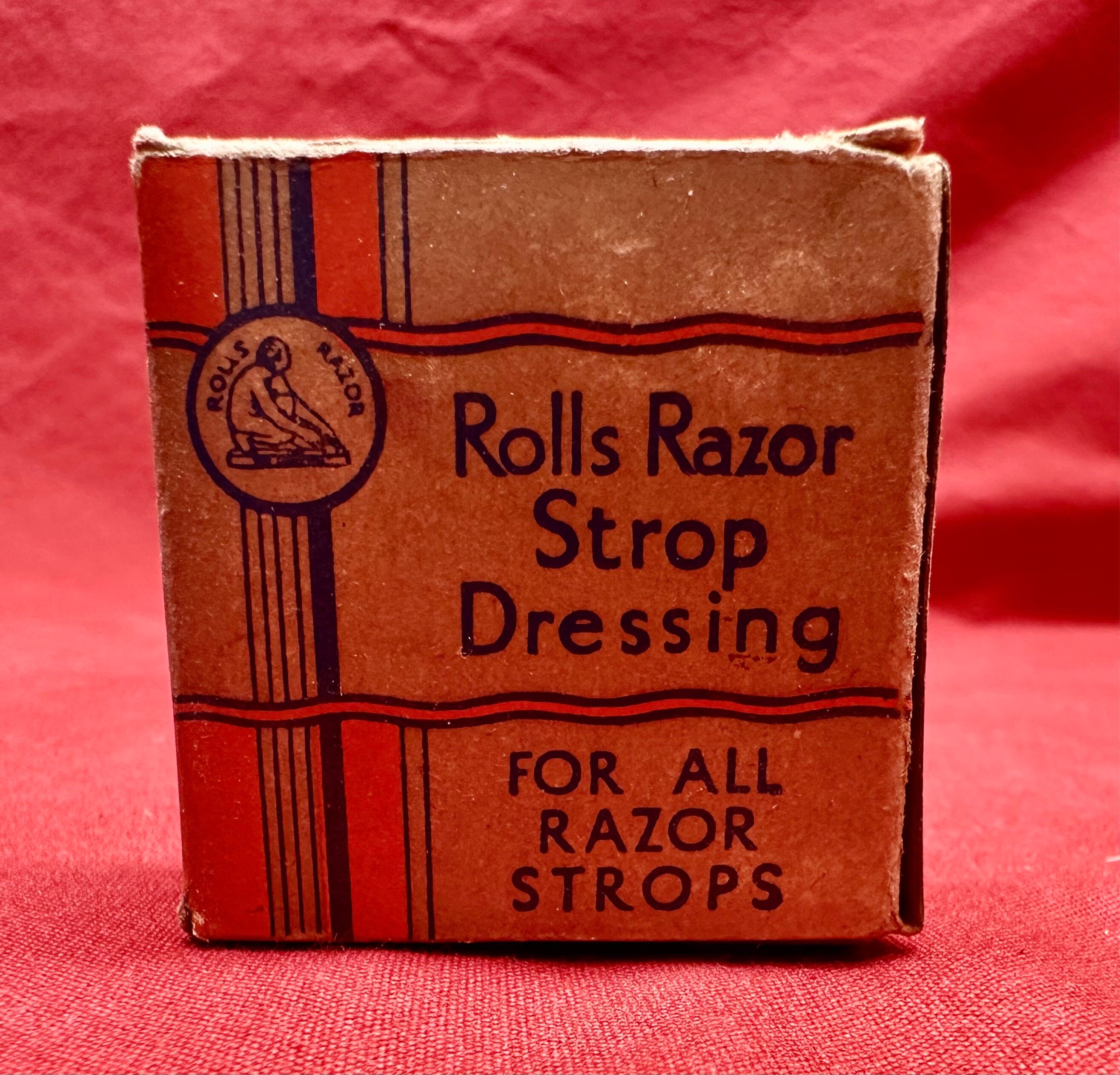 Vintage Rolls Razor Strop Dressing,Original Box and Instructions