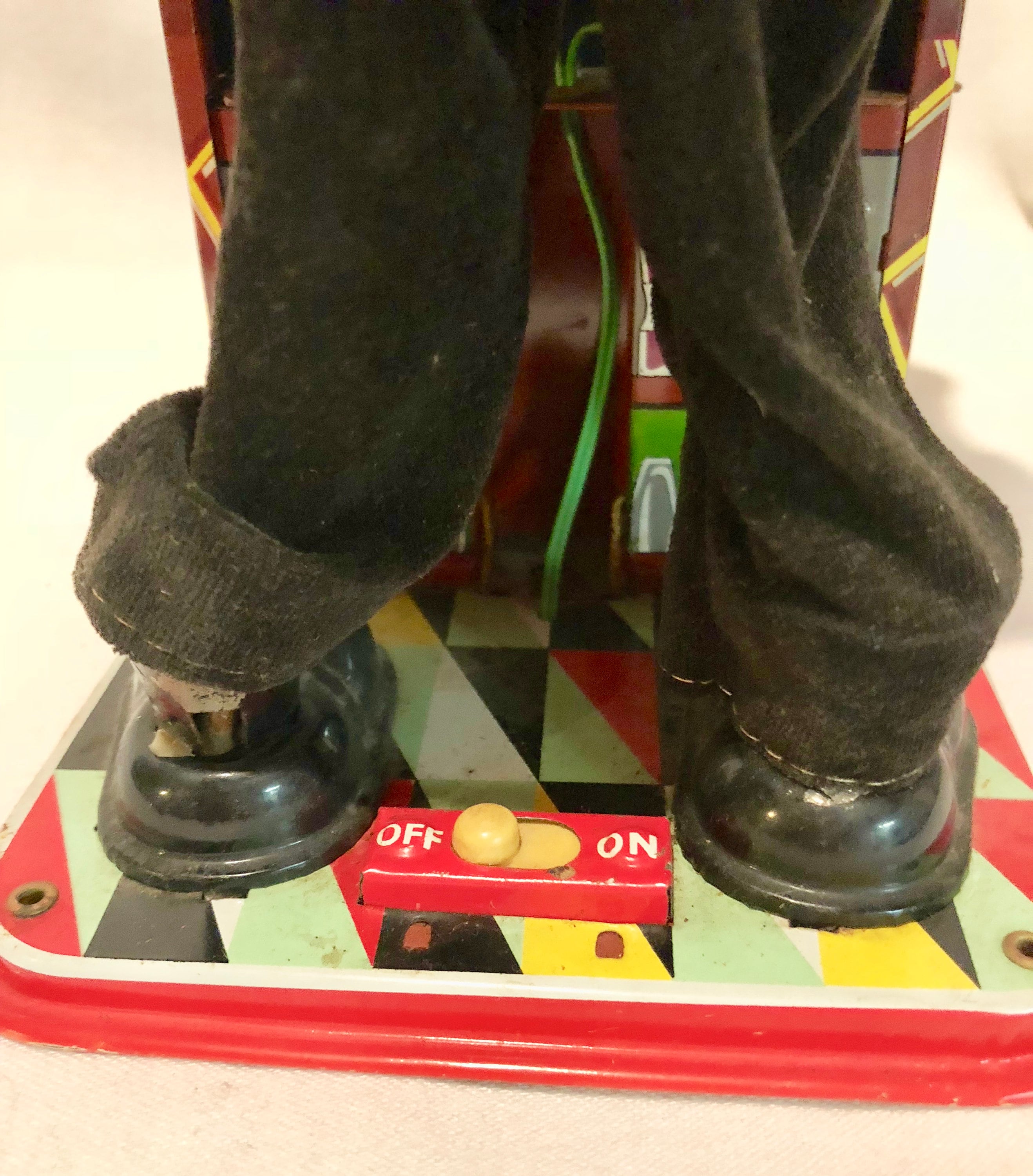 Vintage Animated Tin Lithograph Bartender Toy Circa 1960's