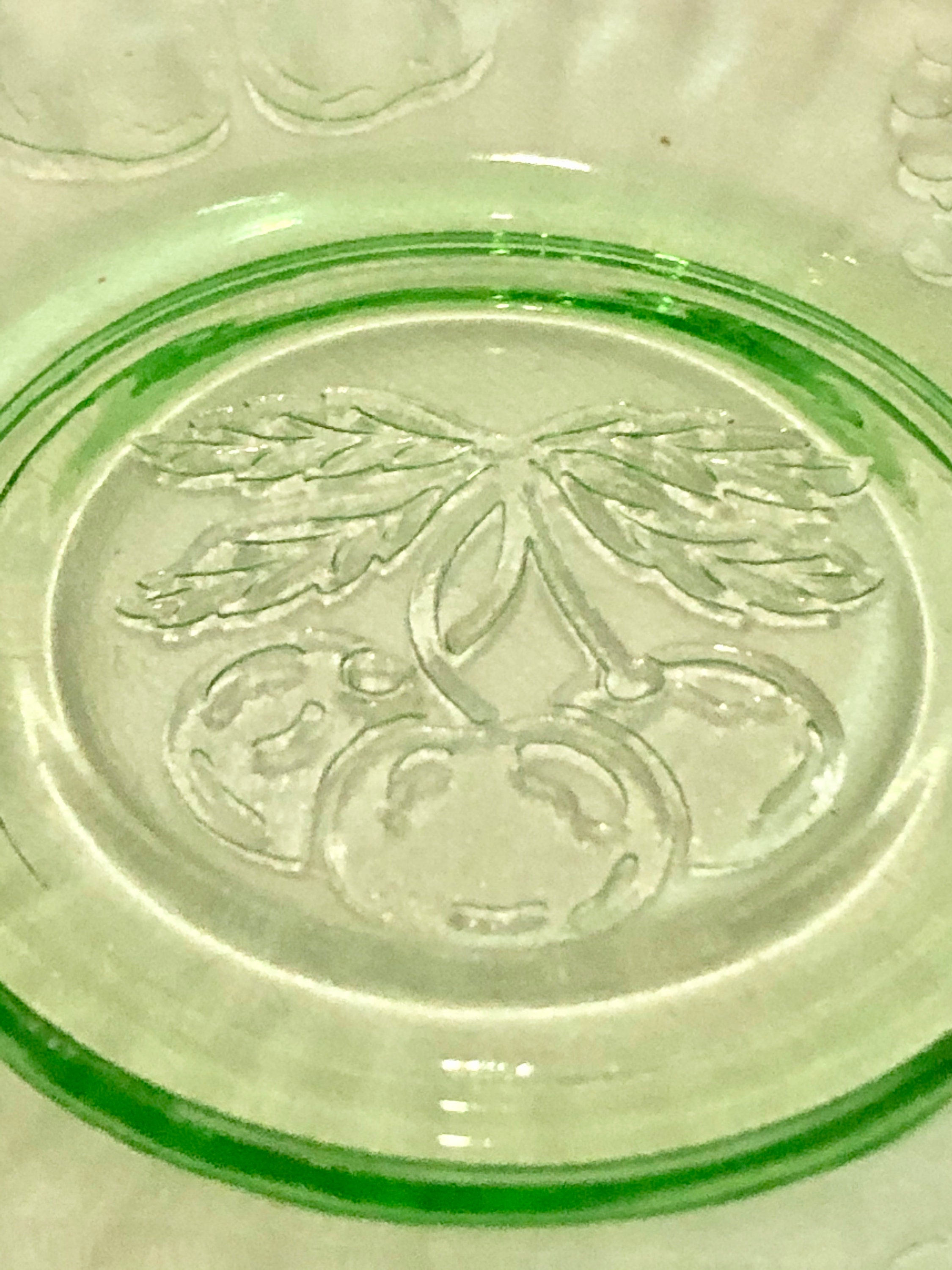 Green Depression Glass Trio, Green Depression Glass Tea Set, Depression Tea  Cup, Saucer, Plate for Tea Time, Tea Party #A623