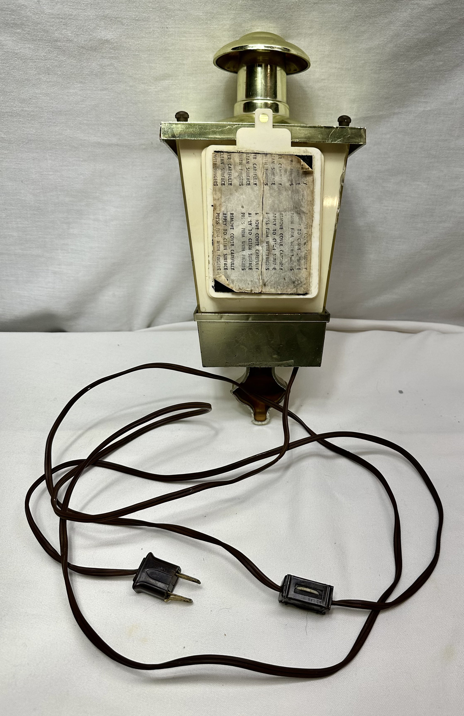 Vintage Old Crow Bourbon Illuminated Wall Lantern