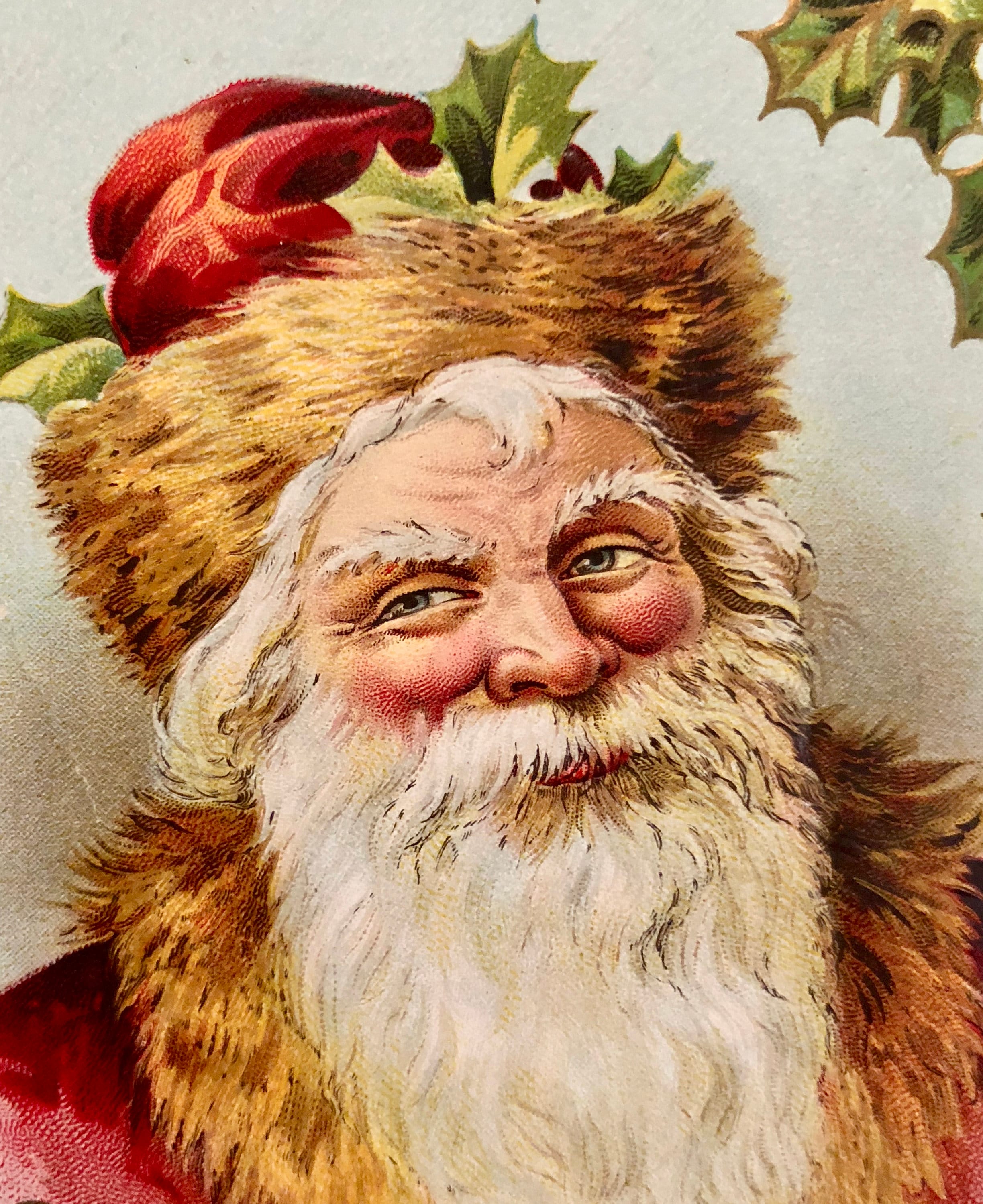 Vintage Used Christmas Santa Clause Postcard Circa 1911